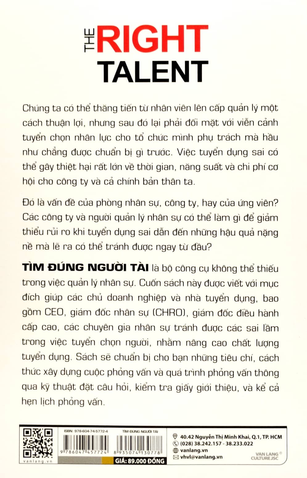 tìm đúng người tài
