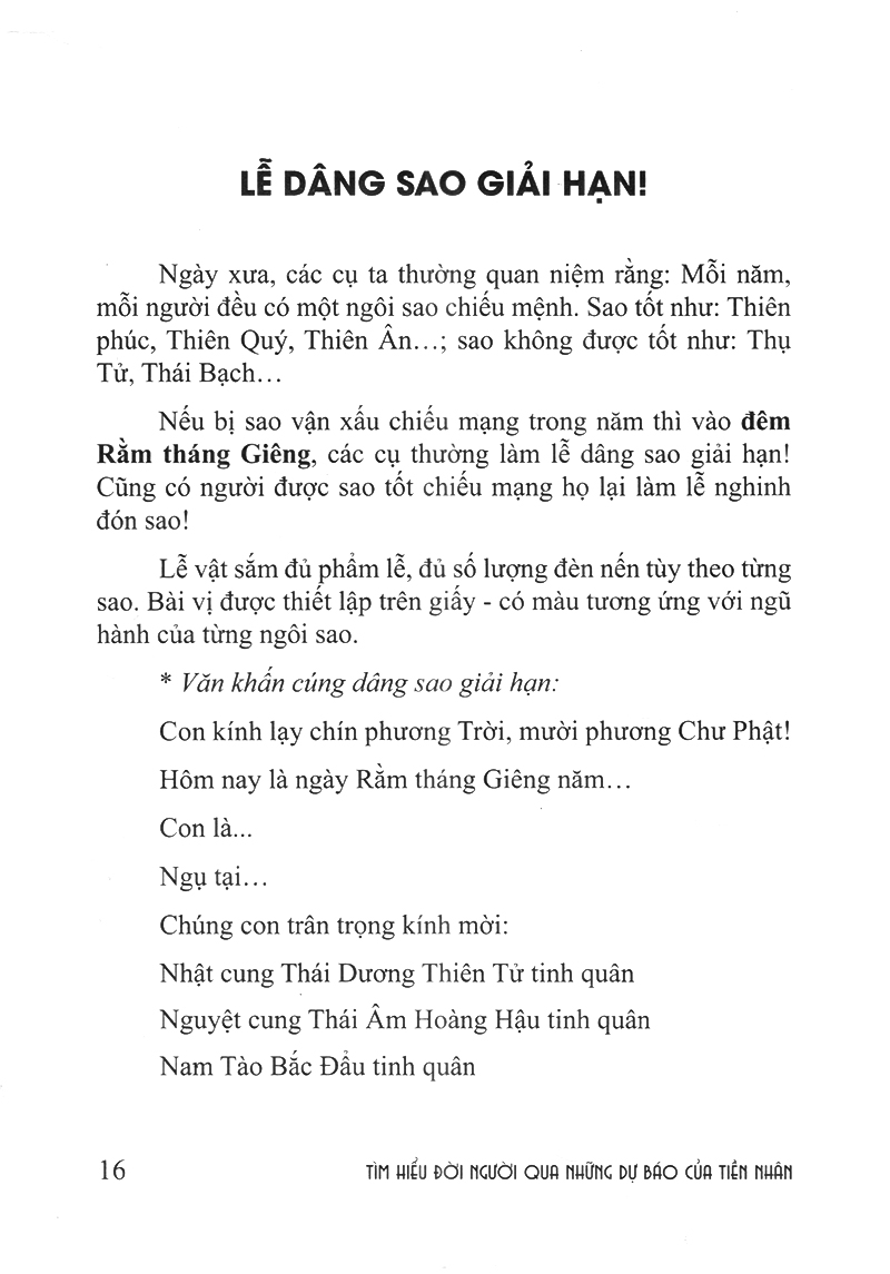 tìm hiểu đời người qua những dự báo của tiền nhân