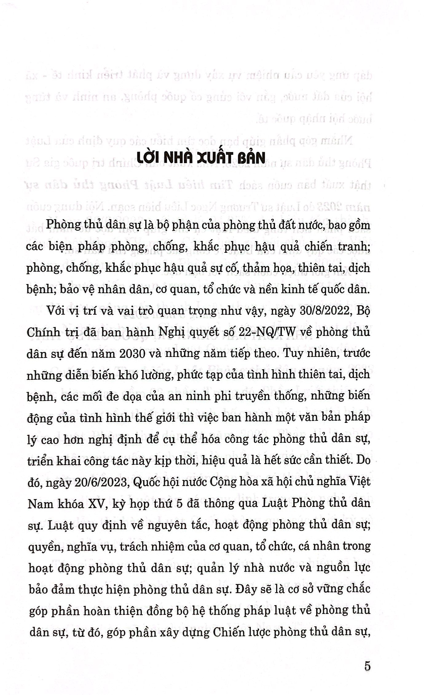 tìm hiểu luật phòng thủ dân sự năm 2023
