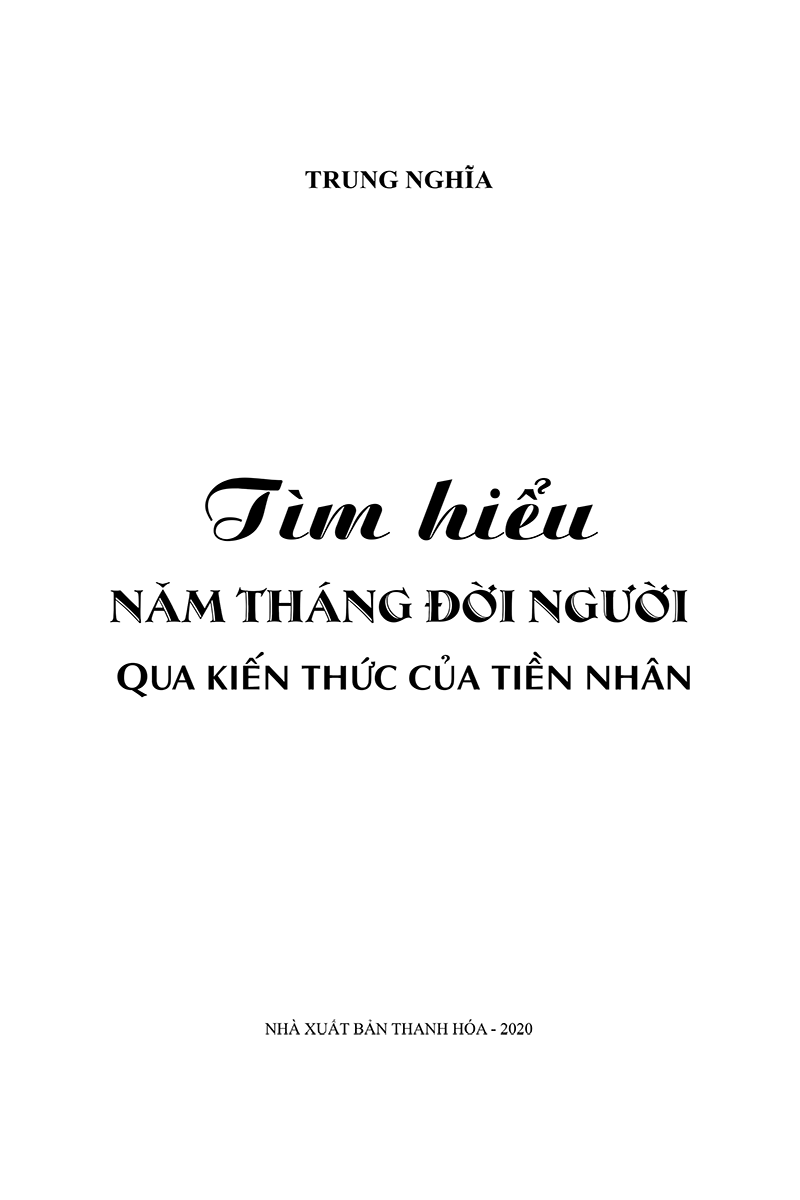 tìm hiểu năm tháng đời người qua kiến thức của tiền nhân
