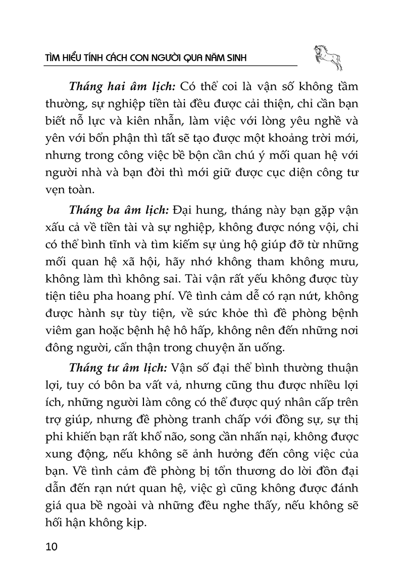 tìm hiểu tính cách con người qua năm sinh - tuổi ngọ