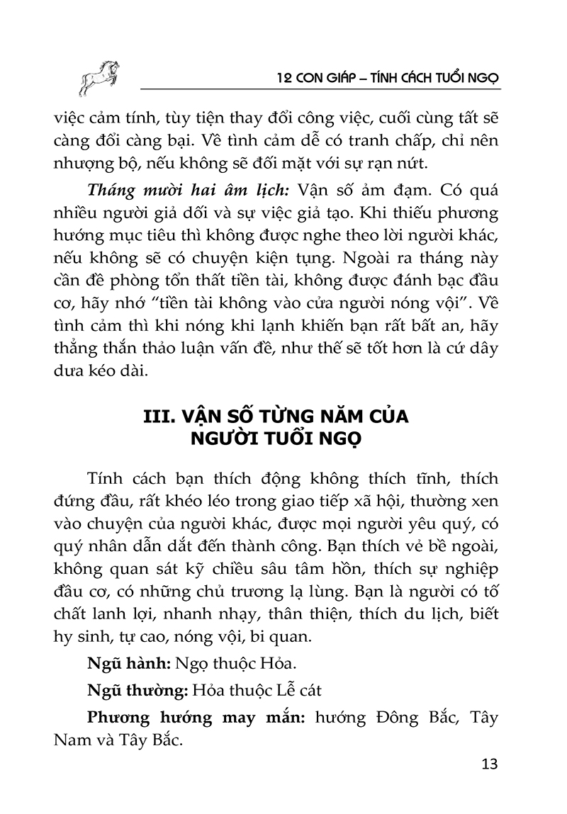 tìm hiểu tính cách con người qua năm sinh - tuổi ngọ