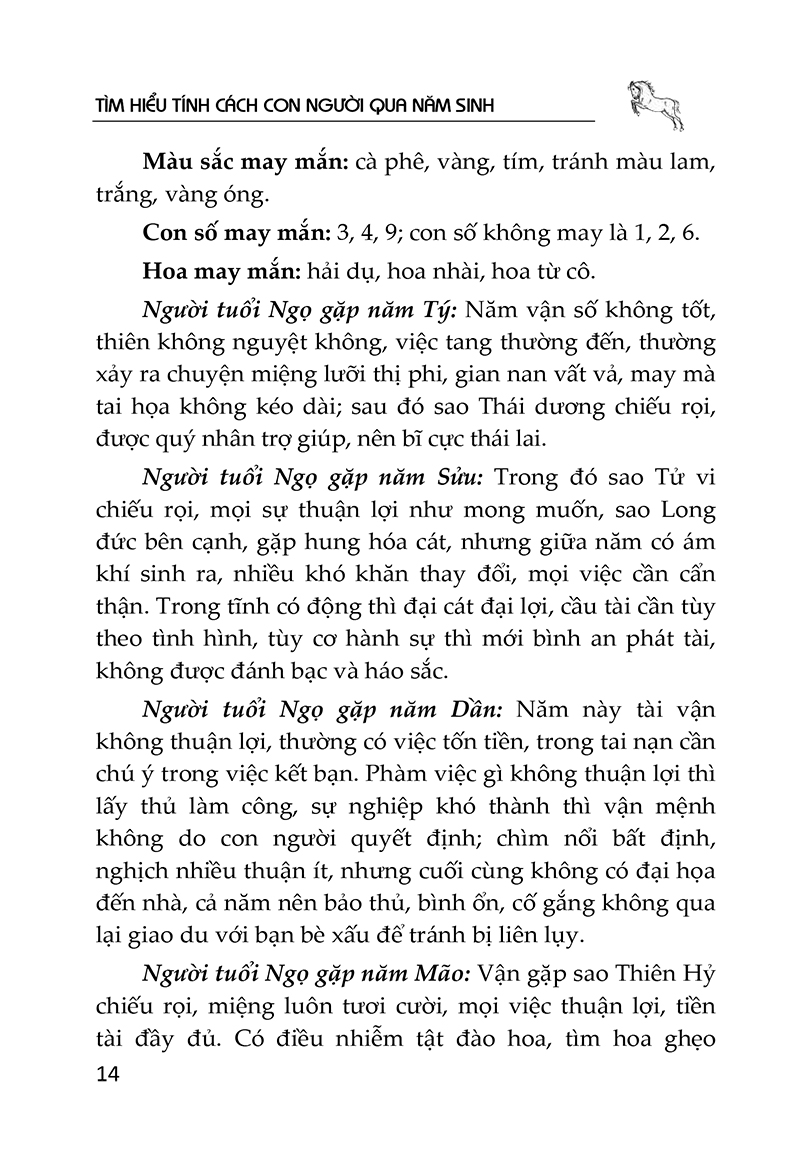 tìm hiểu tính cách con người qua năm sinh - tuổi ngọ