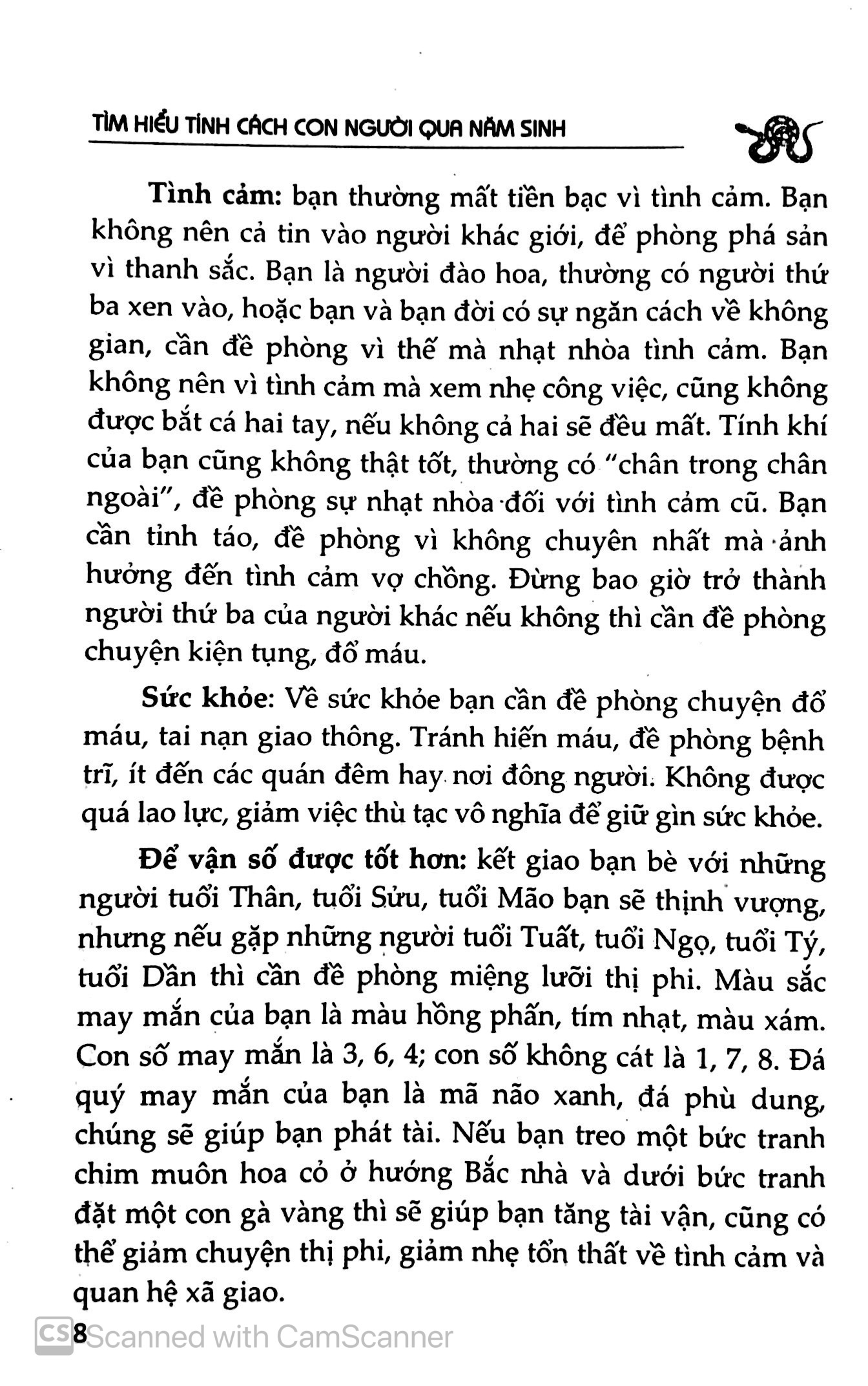 tìm hiểu tính cách con người qua năm sinh - tuổi tỵ