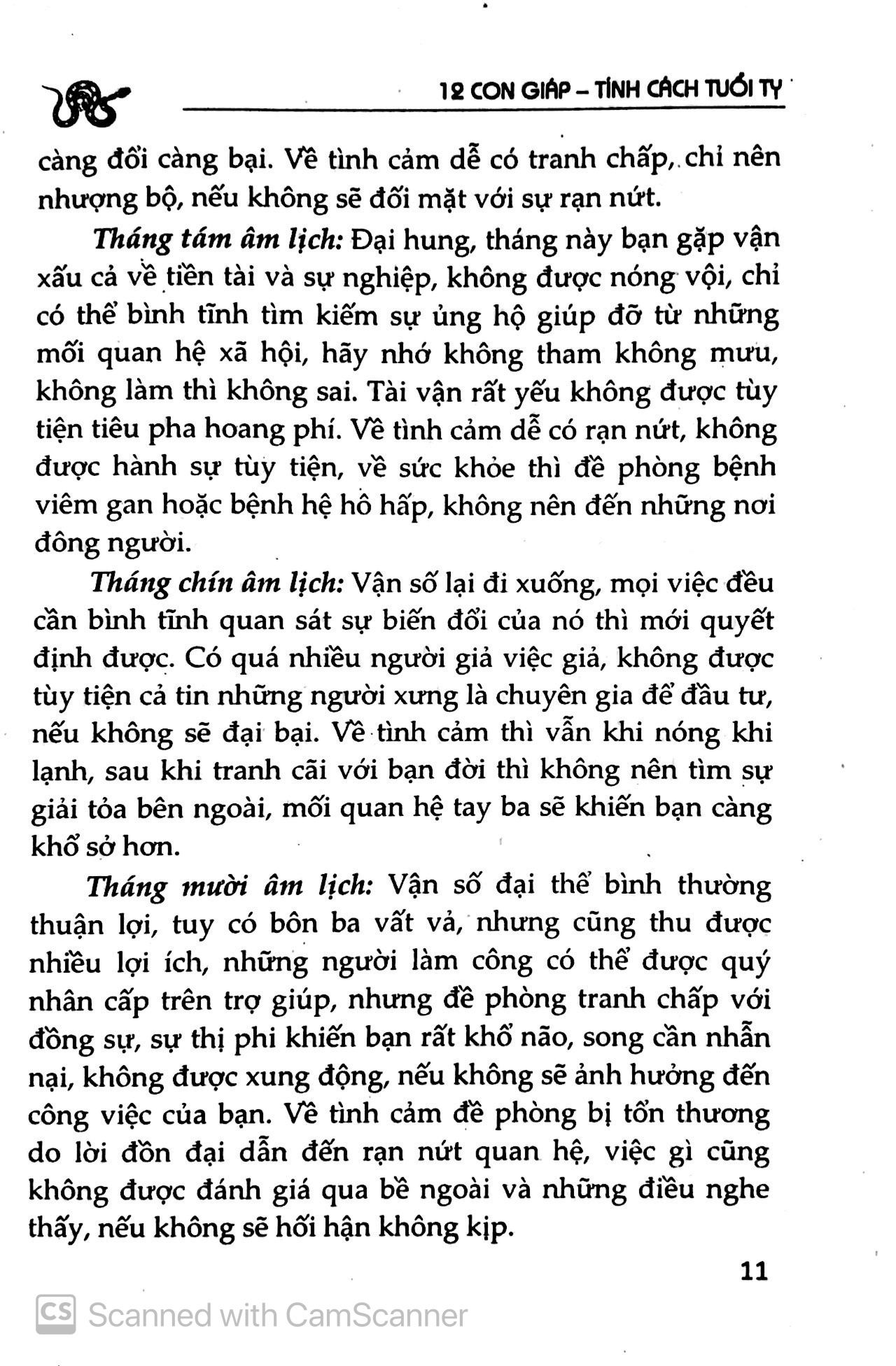 tìm hiểu tính cách con người qua năm sinh - tuổi tỵ