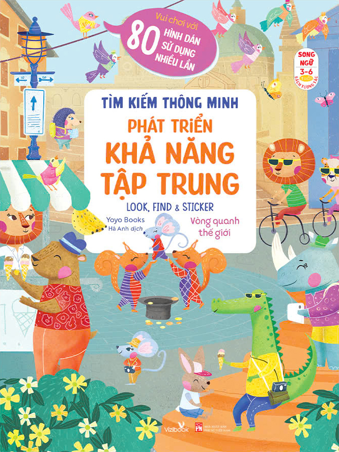 Tìm Kiếm Thông Minh - Phát Triển Khả Năng Tập Trung - Look, Find And Sticker - Vòng Quanh Thế Giới