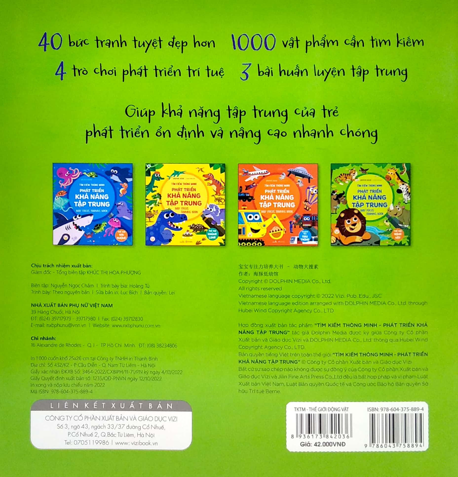 tìm kiếm thông minh - phát triển khả năng tập trung - thế giới động vật