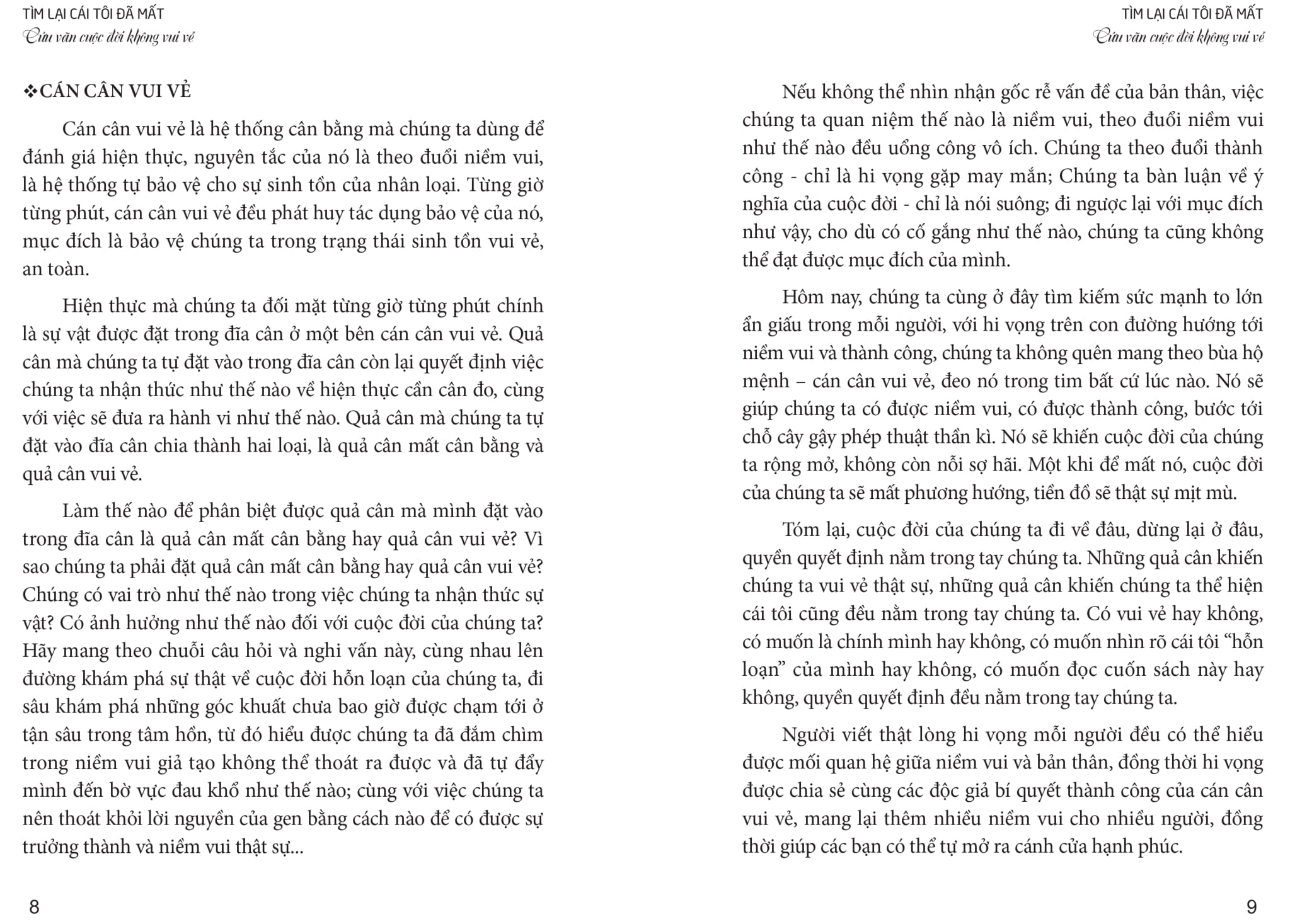 tìm lại cái tôi đã mất, cứu vãn cuộc đời không vui vẻ (bìa cứng)