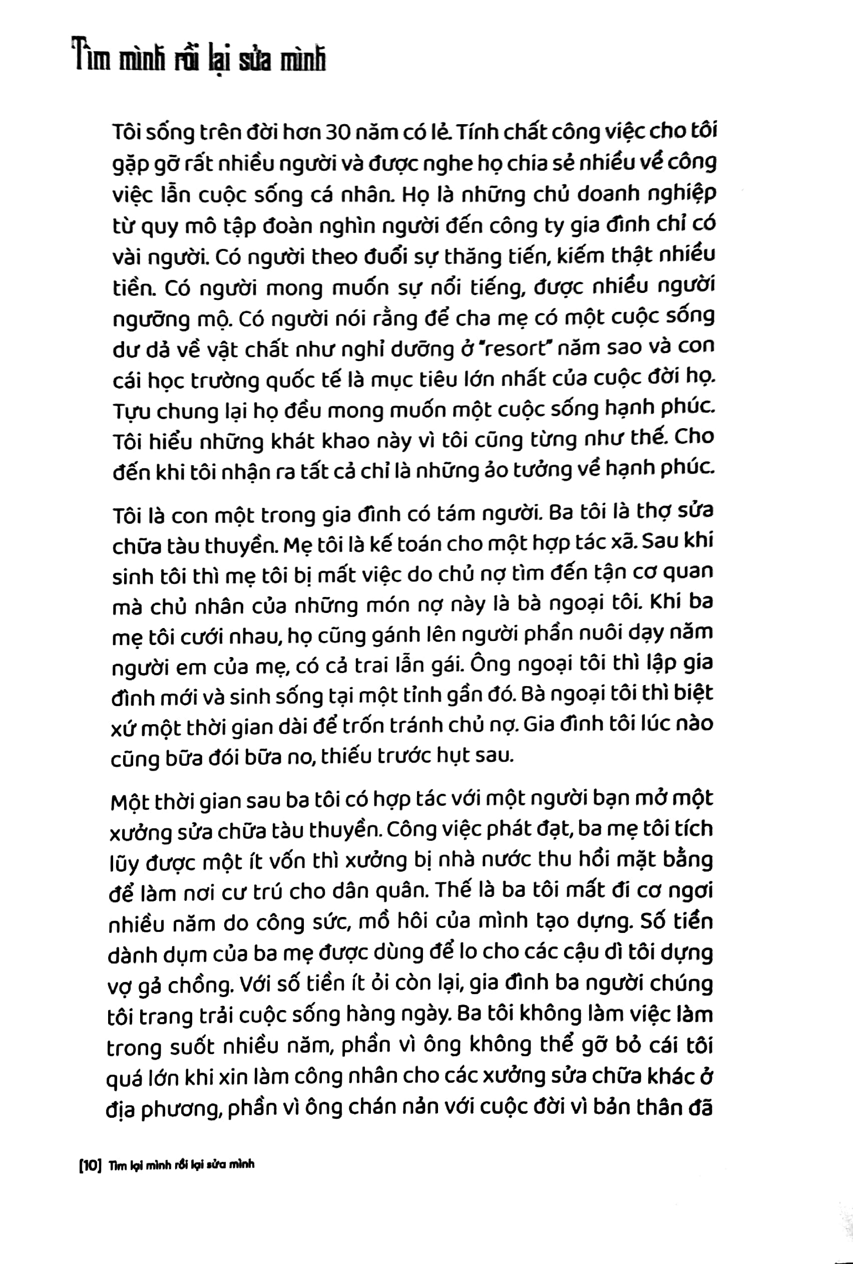 tìm mình rồi lại sửa mình