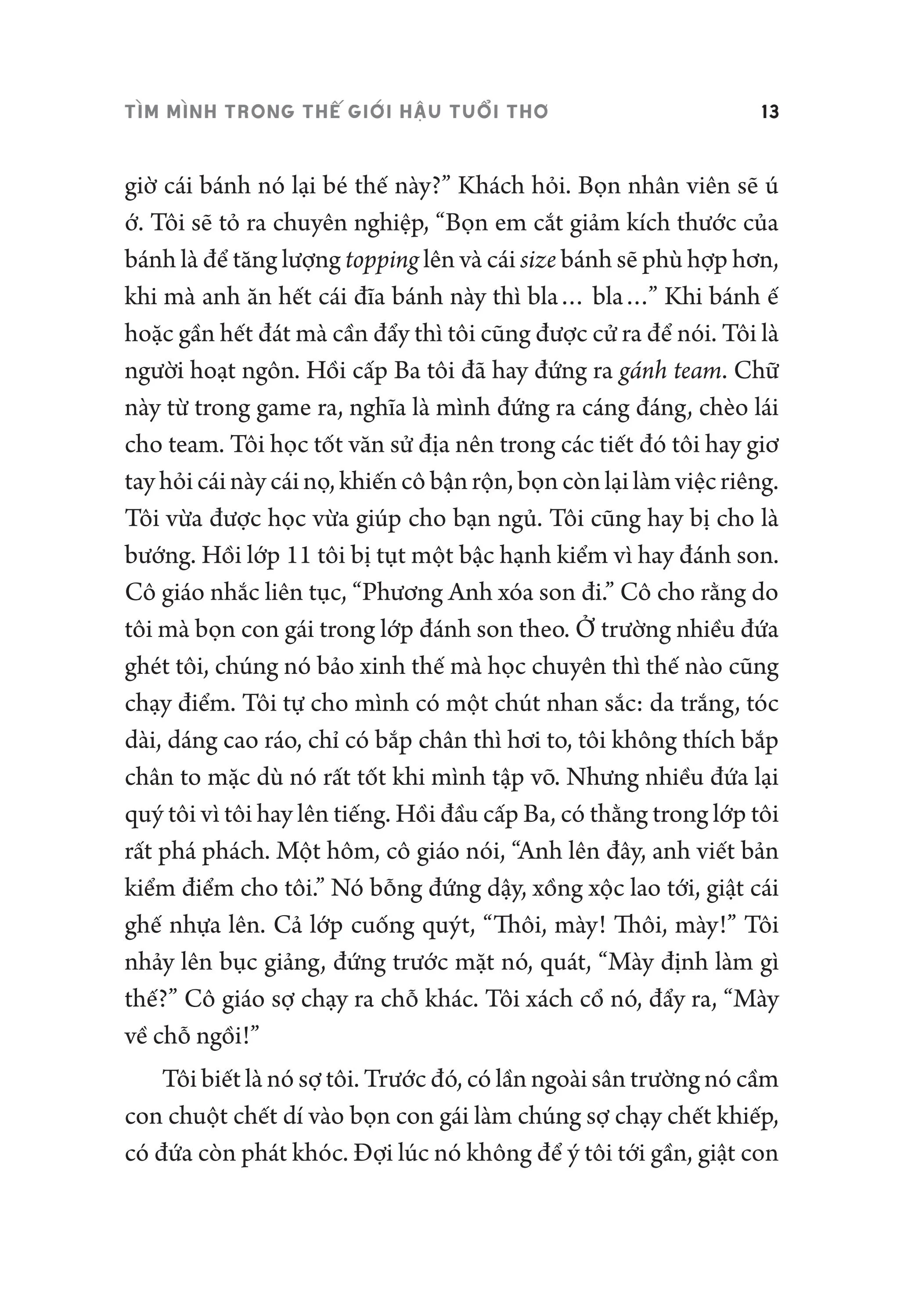 tìm mình trong thế giới hậu tuổi thơ