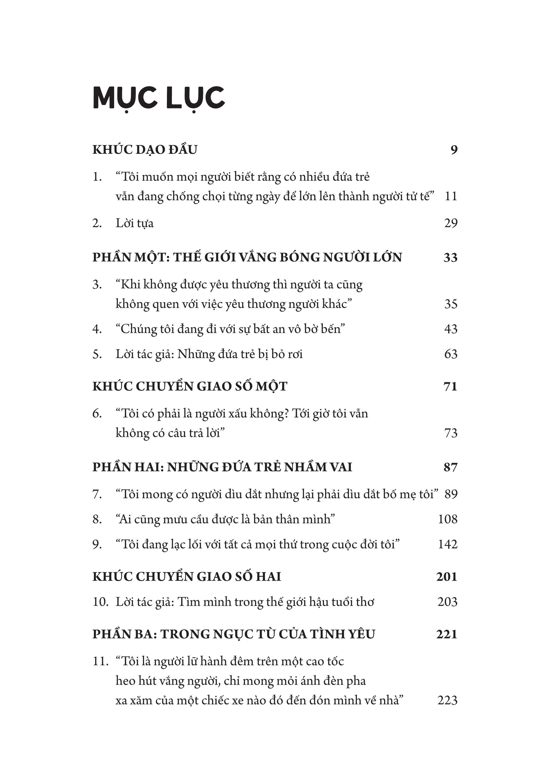 tìm mình trong thế giới hậu tuổi thơ