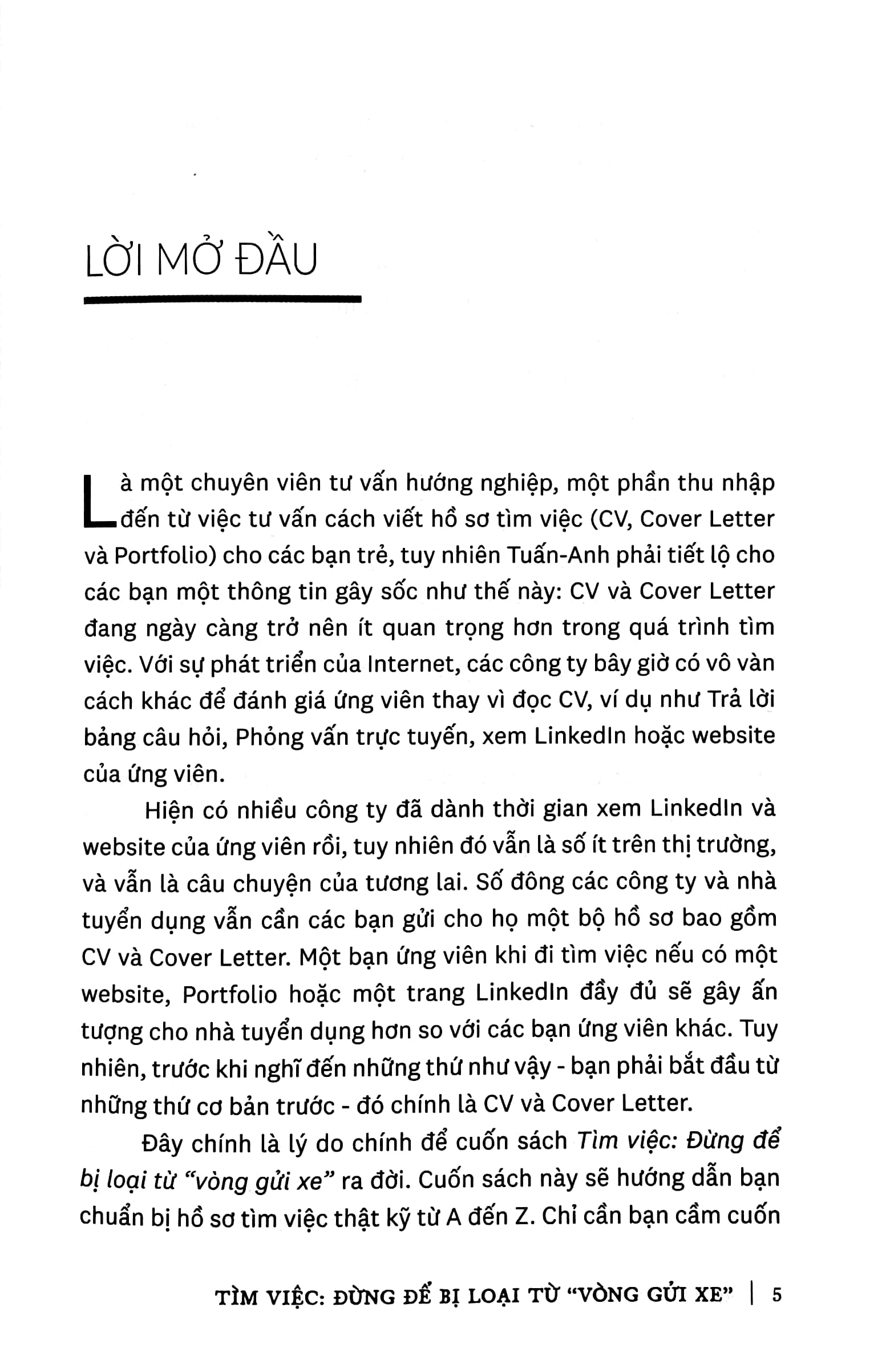 tìm việc: đừng để bị loại từ “vòng gửi xe”