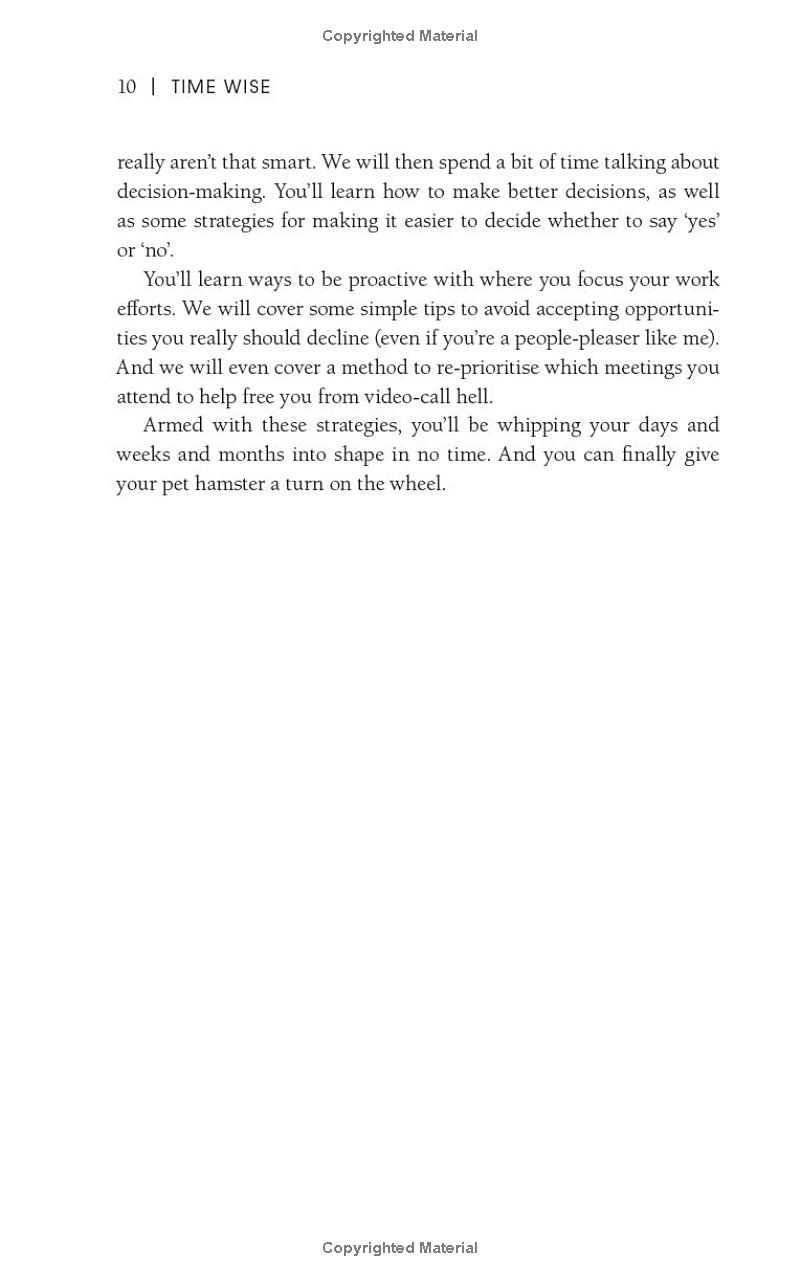 time wise: productivity secrets of the world's most successful people