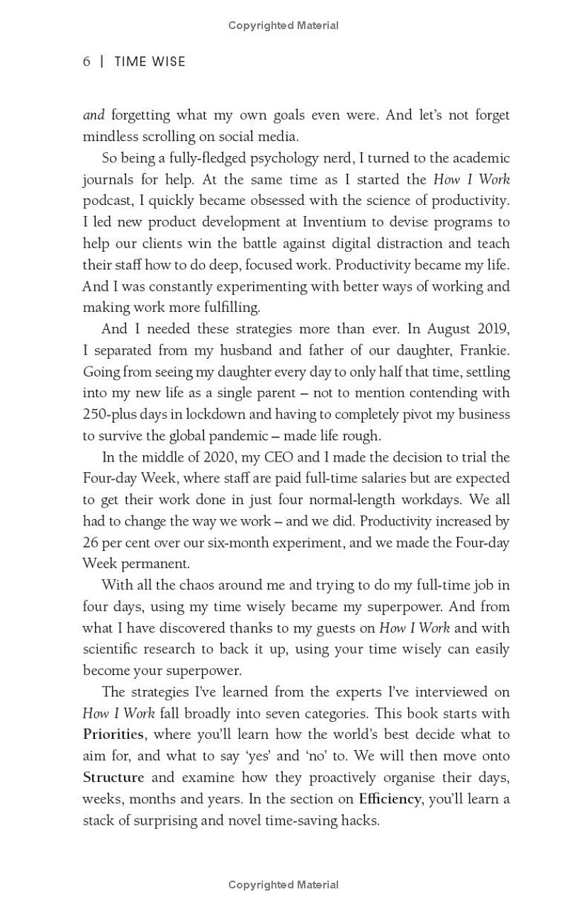 time wise: productivity secrets of the world's most successful people