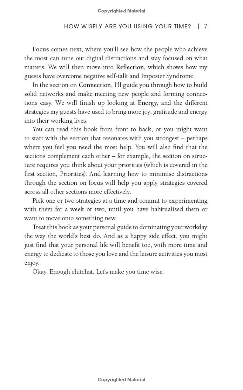 time wise: productivity secrets of the world's most successful people