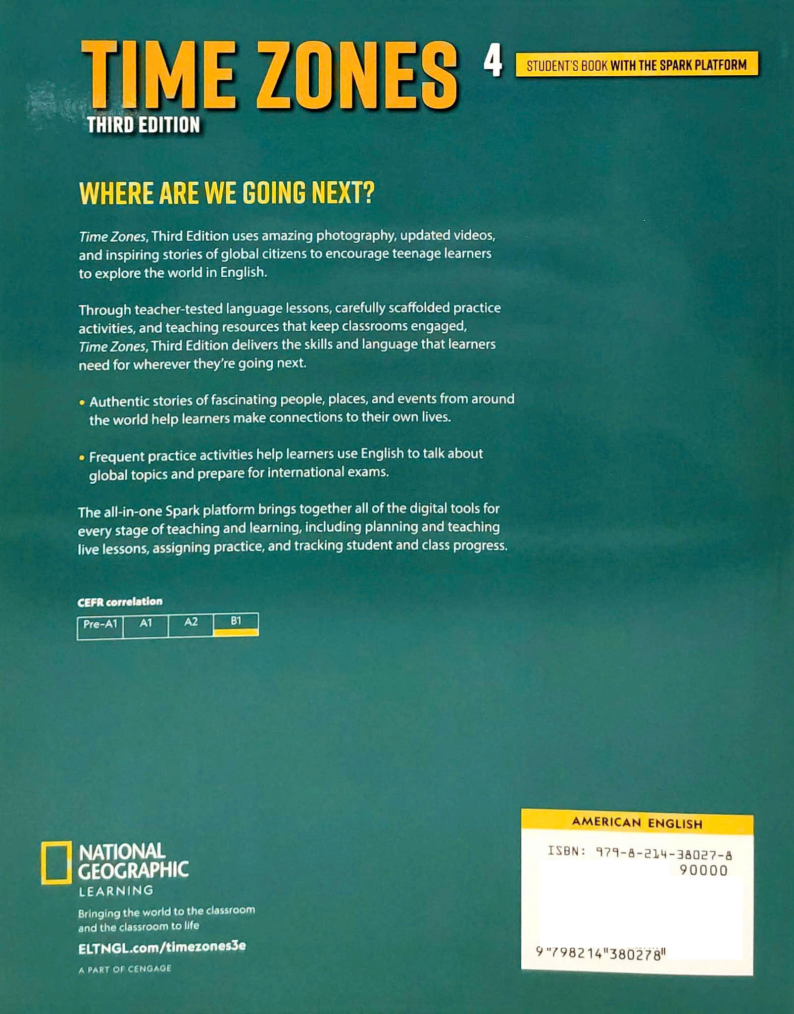 Time Zones Ame 4 - Student's Book + Spark Sticker