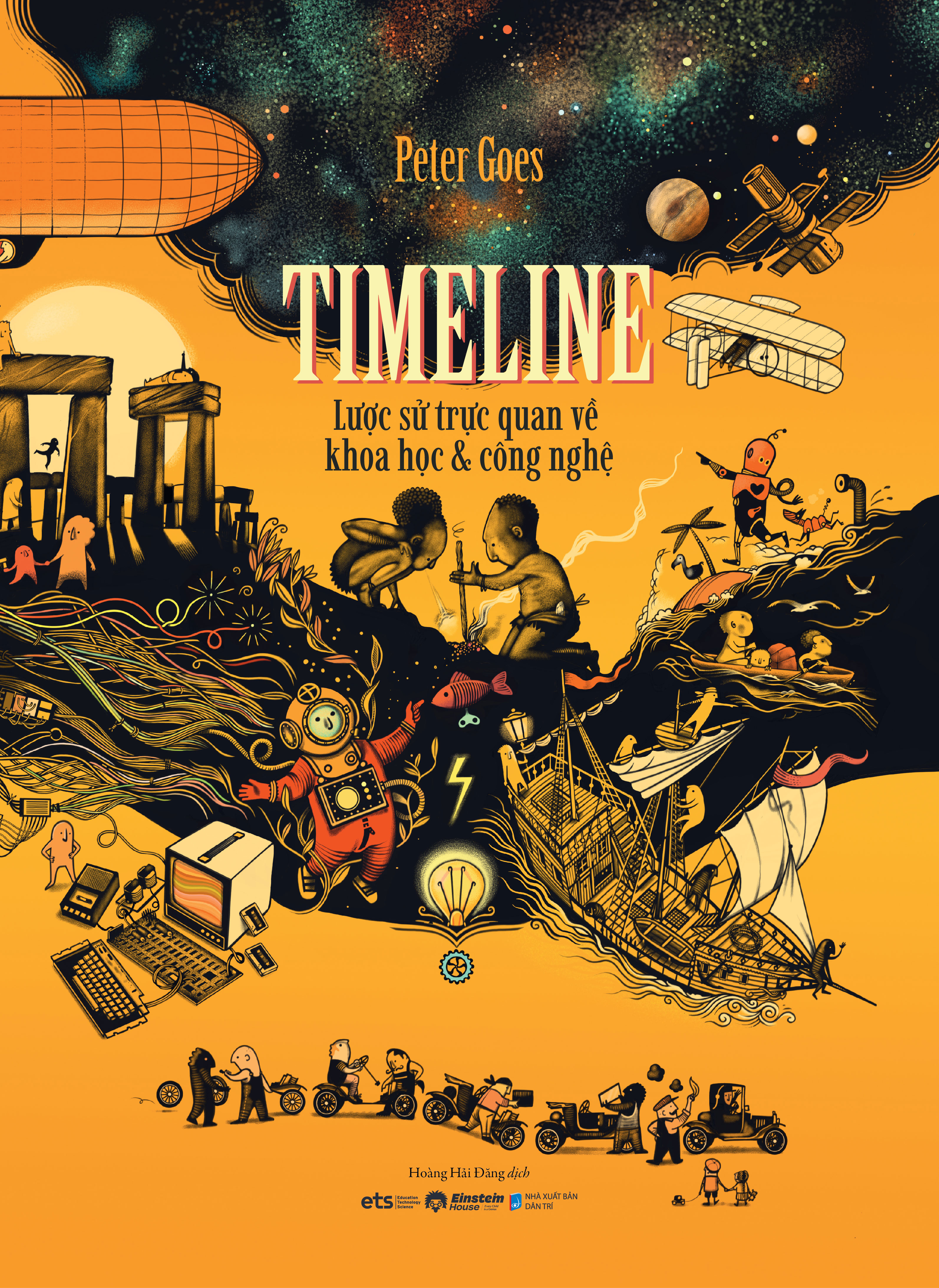 timeline - lược sử trực quan về khoa học và công nghệ - bìa cứng