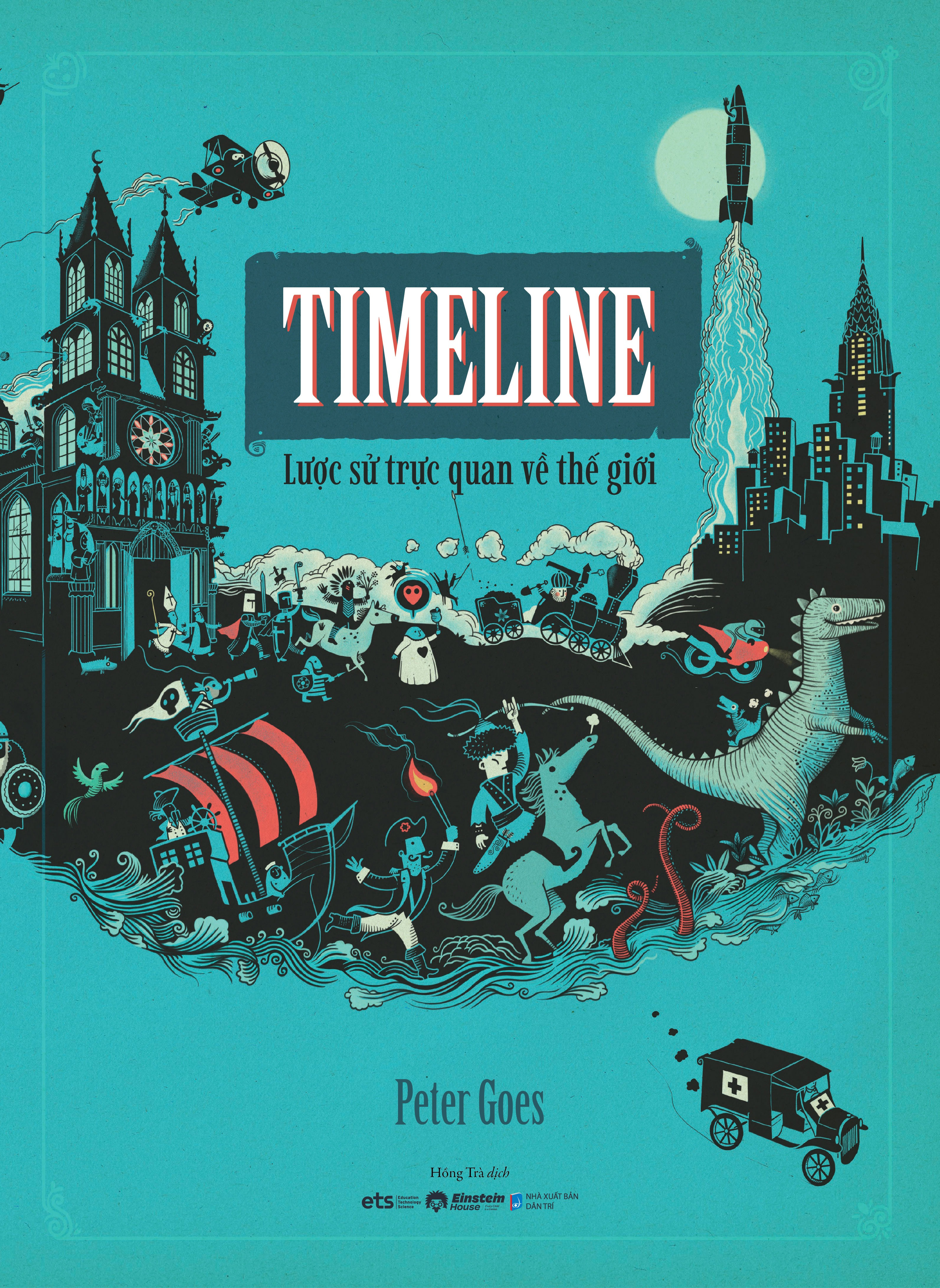 timeline - lược sử trực quan về thế giới - bìa cứng - tặng kèm móc khóa