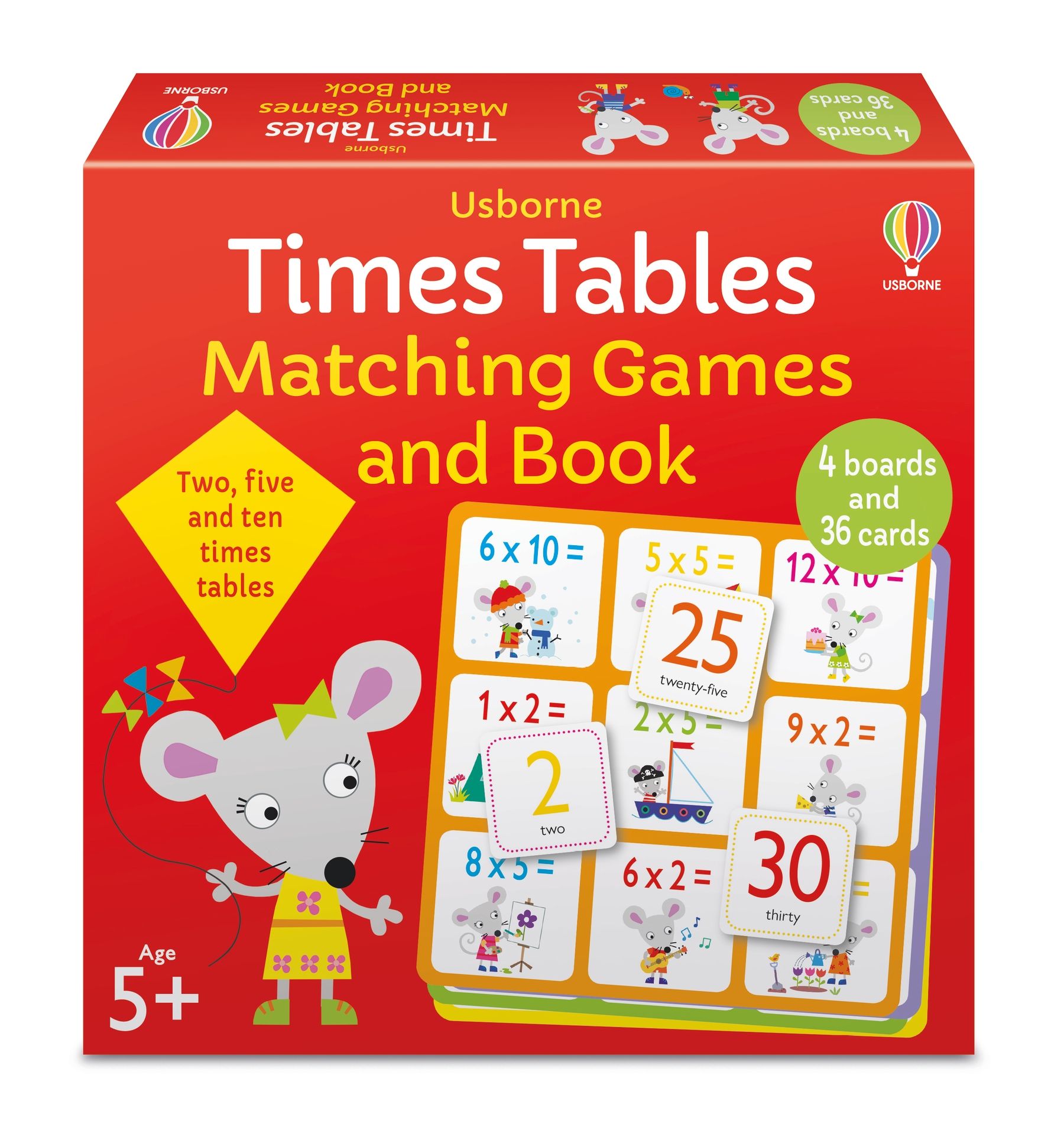 times tables matching games and book