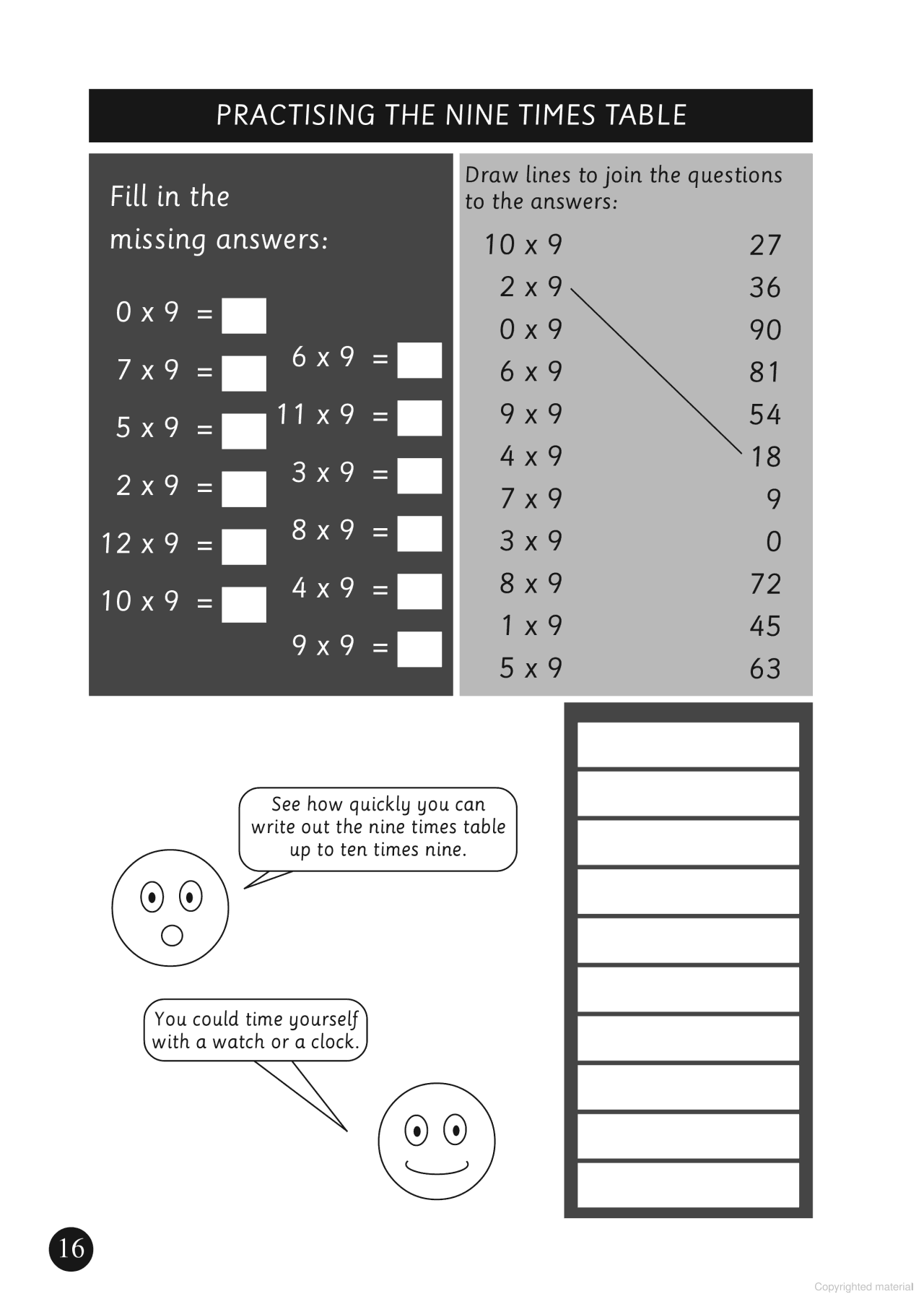 times tables today (times tables)