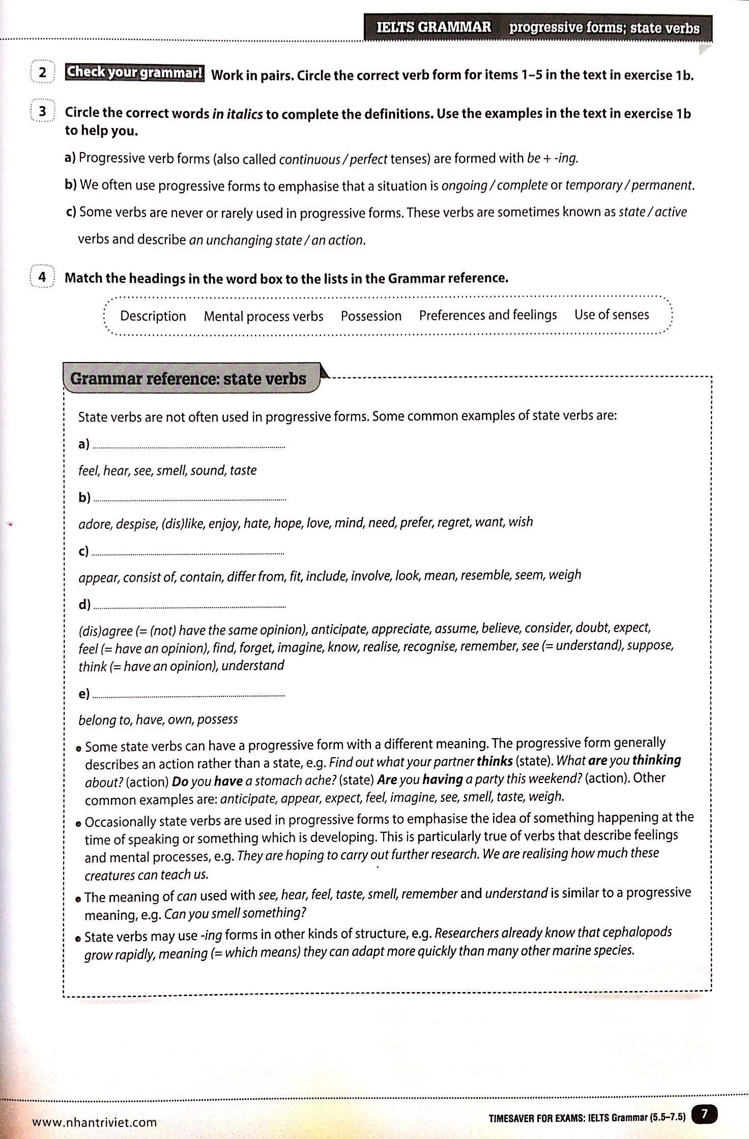 timesaver for exams - ielts grammar 5.5 - 7.5