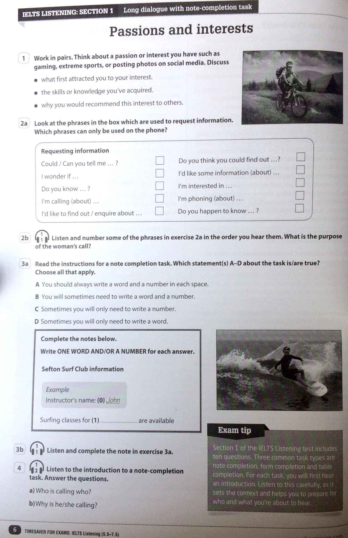 timesaver for exams - ielts listening 5.5 - 7.5