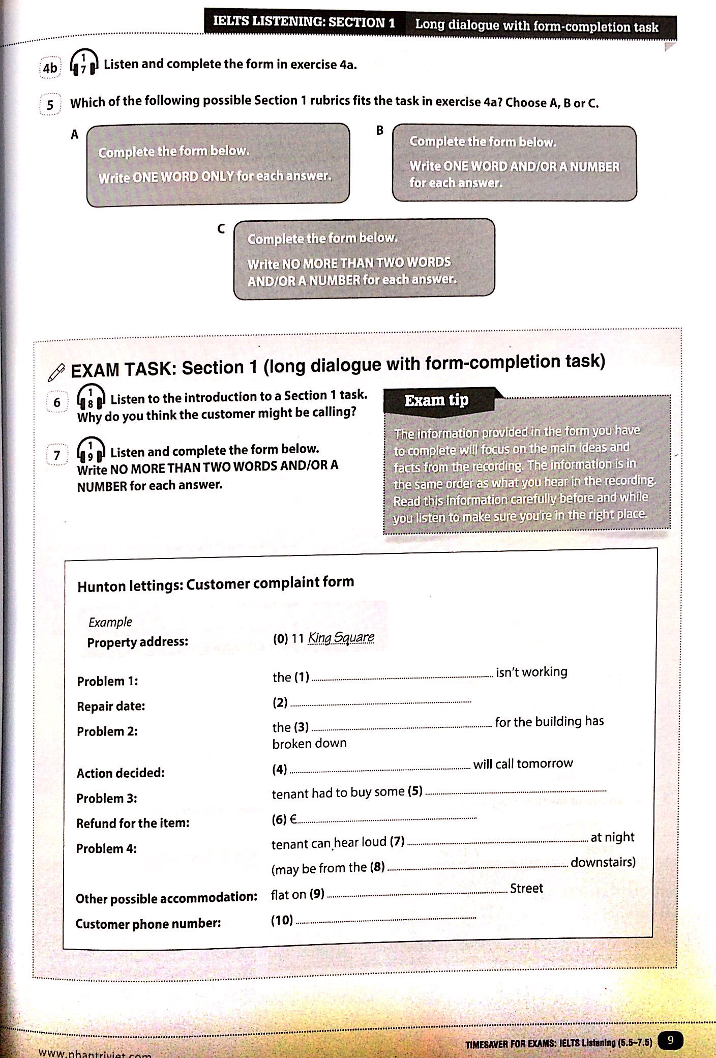 timesaver for exams - ielts listening 5.5 - 7.5