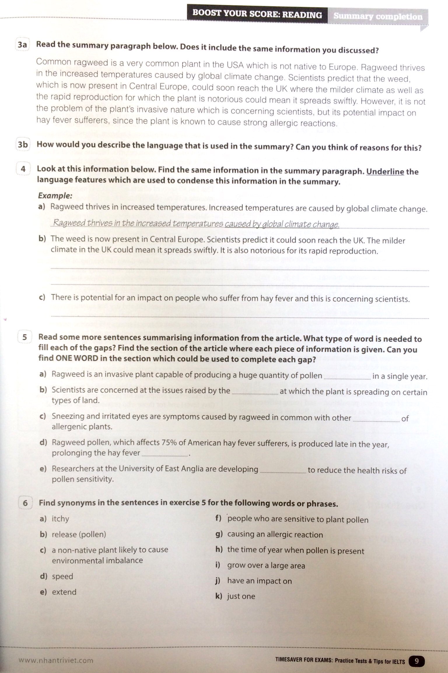 timesaver for exams - ielts practice tests & tips 5.5 - 7.5