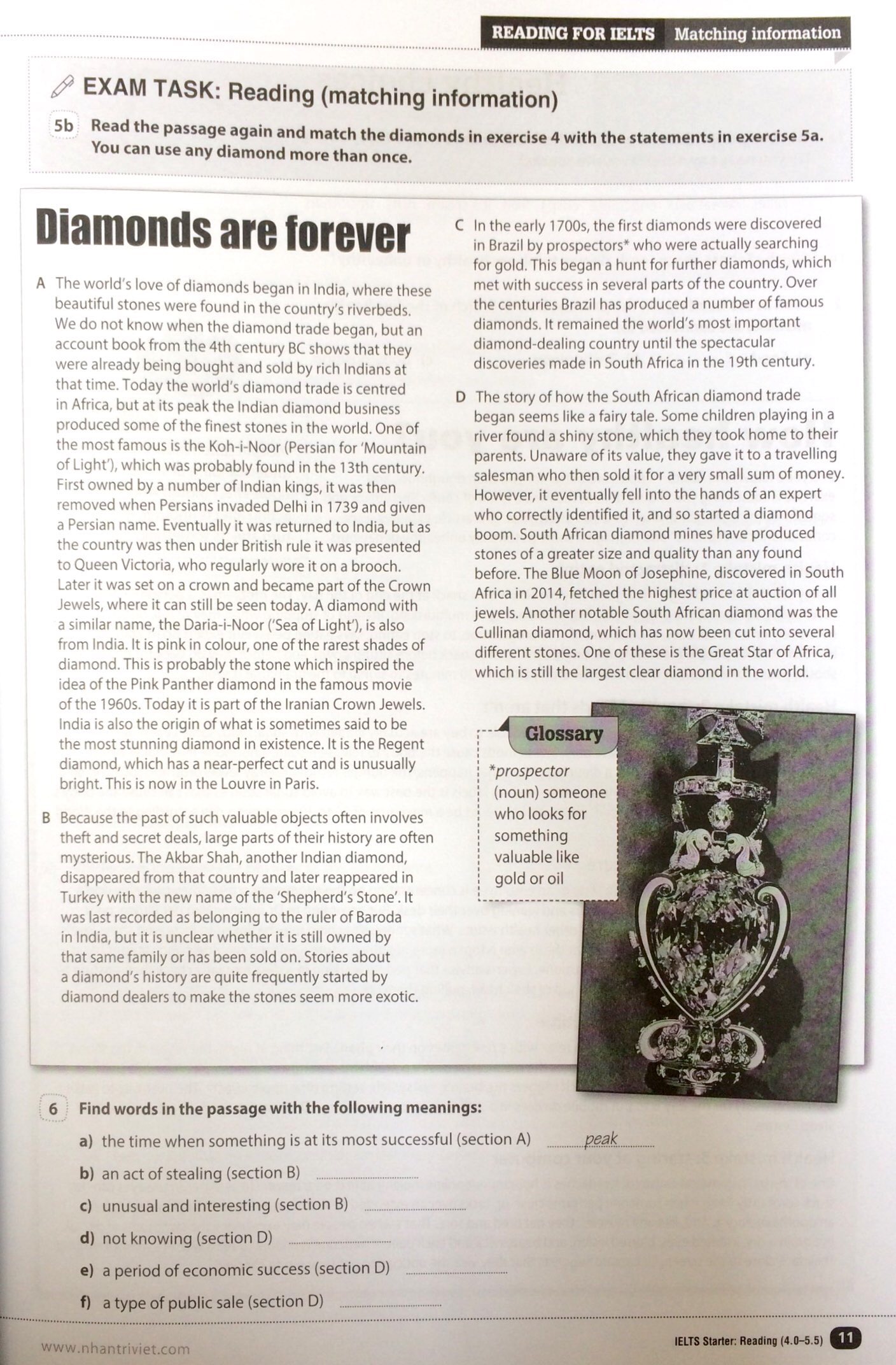 timesaver for exams – ielts starter reading 4.0 - 5.5