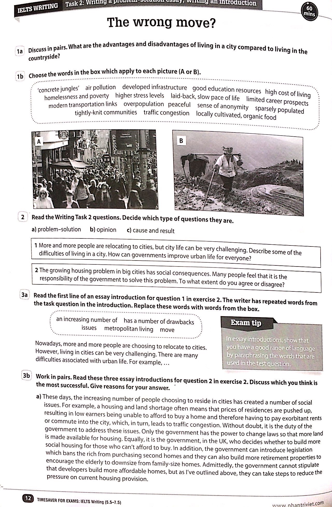 timesaver for exams - ielts writing 5.5 - 7.5