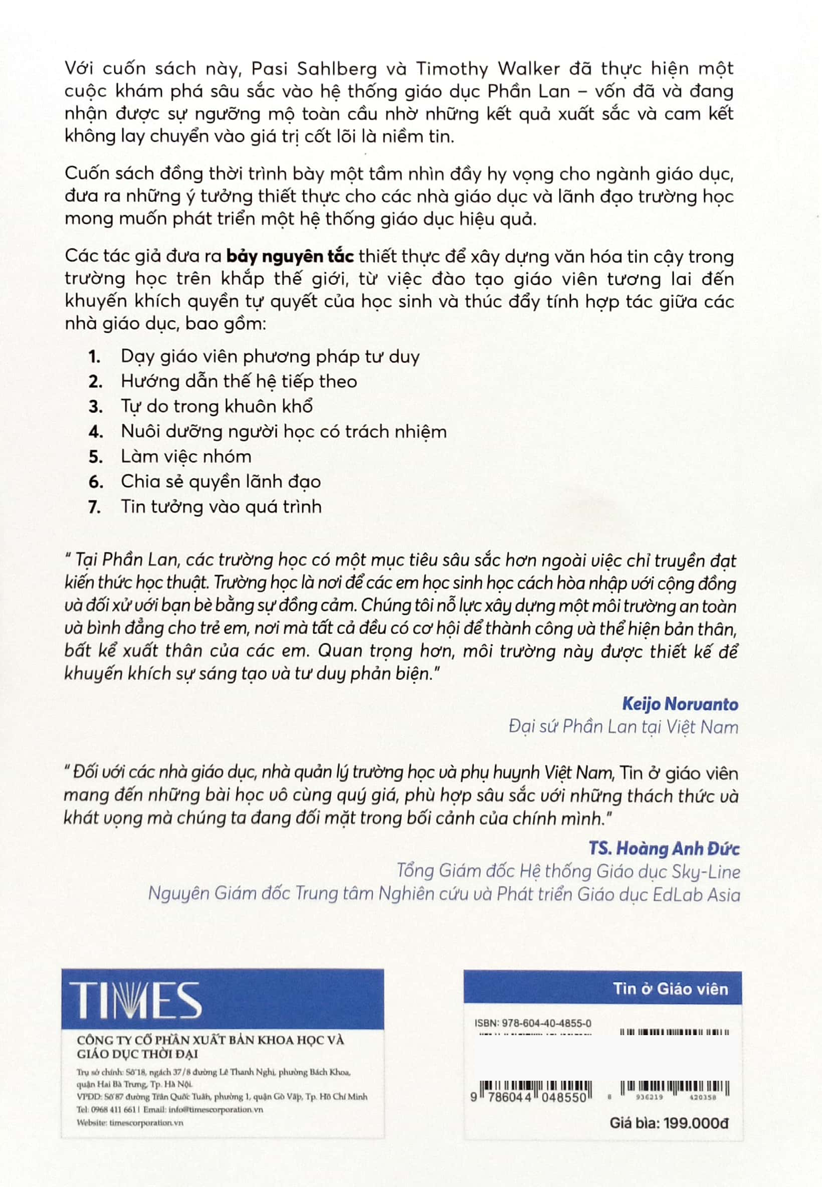 tin ở giáo viên - phương thức phần lan tạo lập trường học đẳng cấp thế giới