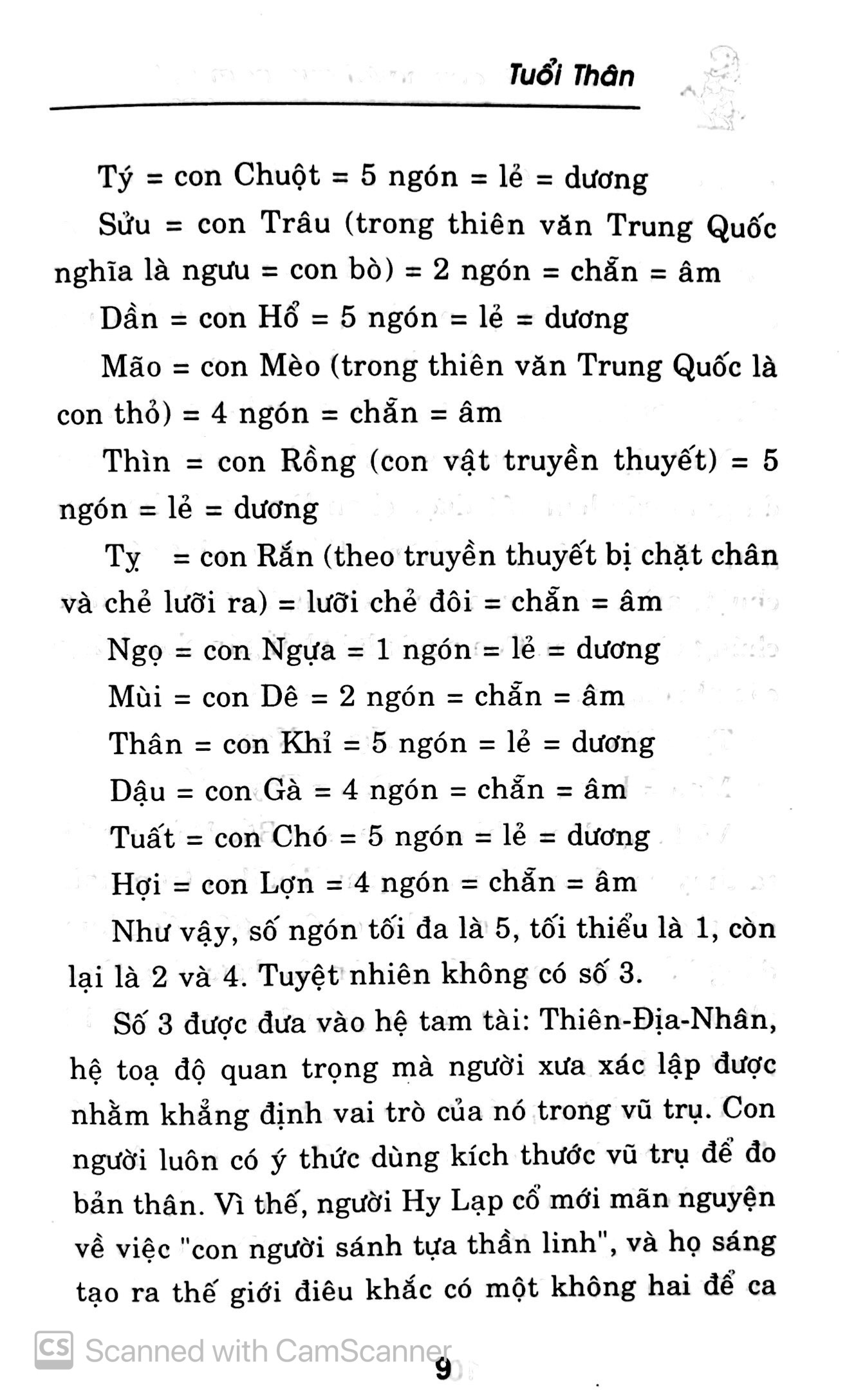 tính cách con người qua năm sinh - tuổi thân