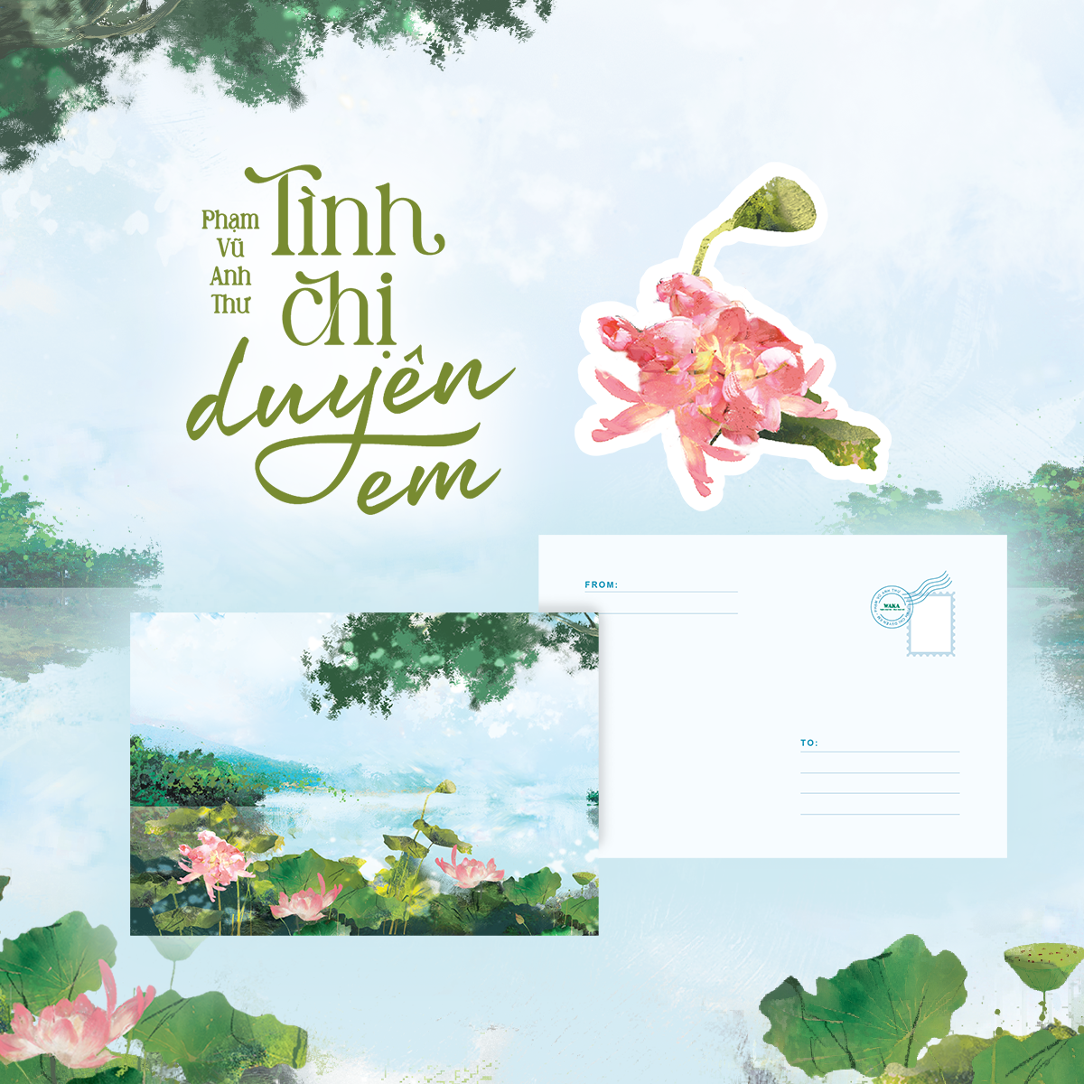 Tinh Chi Duyen Em - Tang Kem Bookmark Be Hinh Hoa Sen + Postcard In Hai Mat