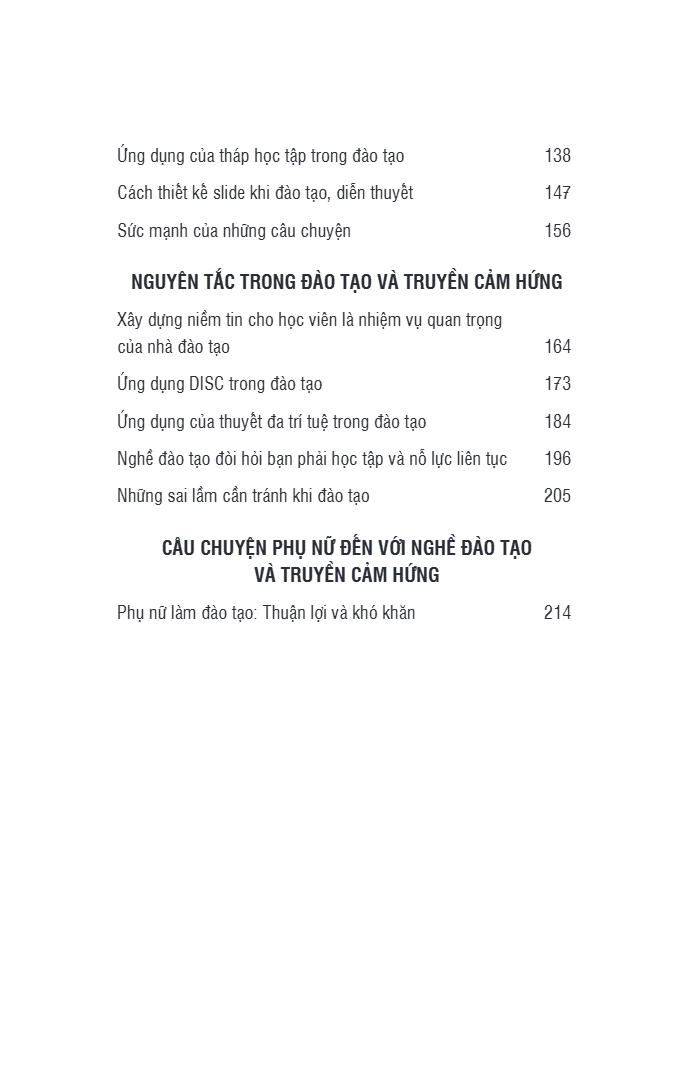 tinh hoa kỹ năng đào tạo và truyền cảm hứng