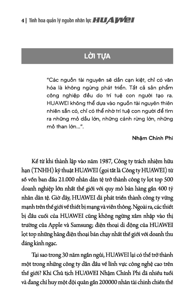 tinh hoa quản lý nguồn nhân lực huawei