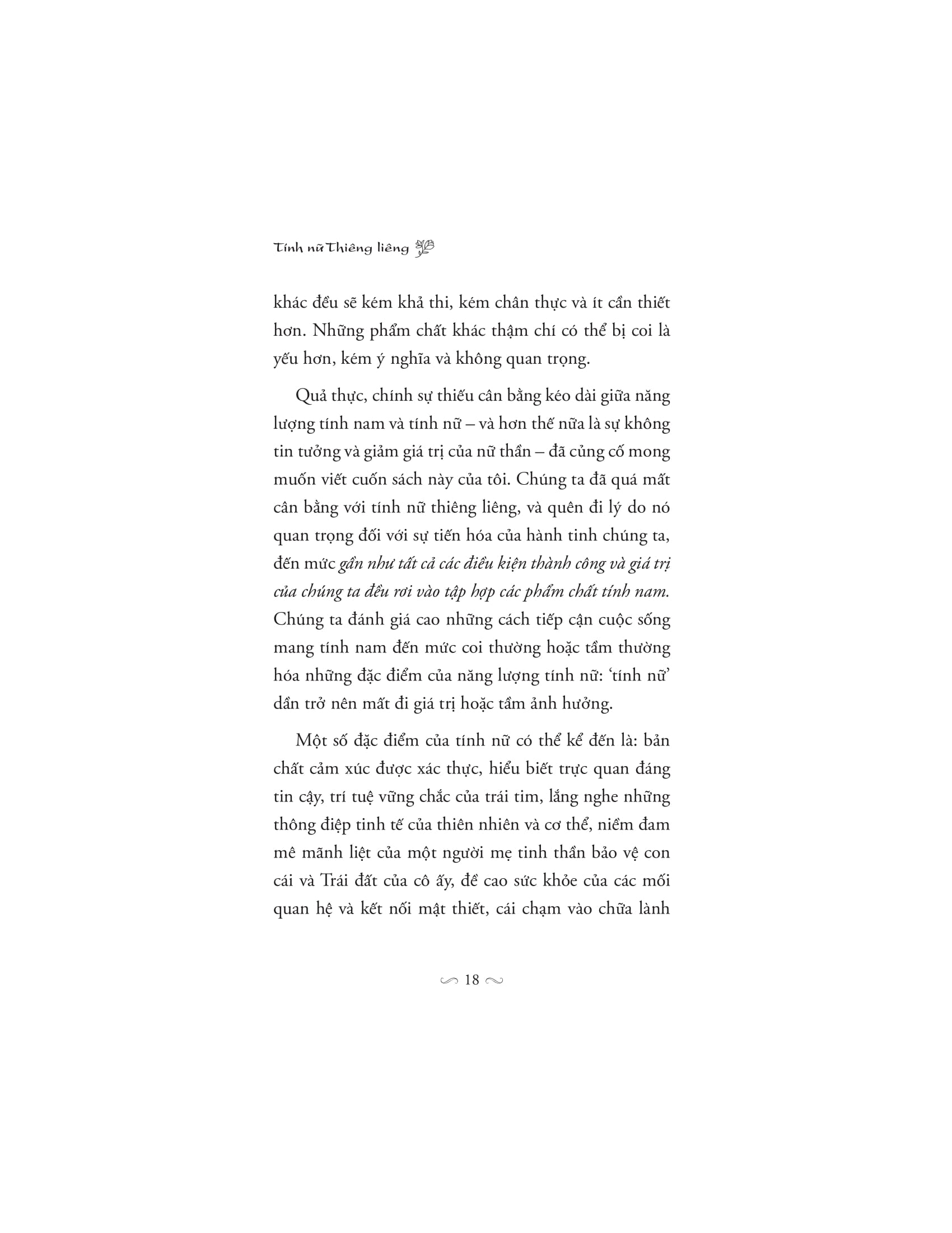 tính nữ thiêng liêng