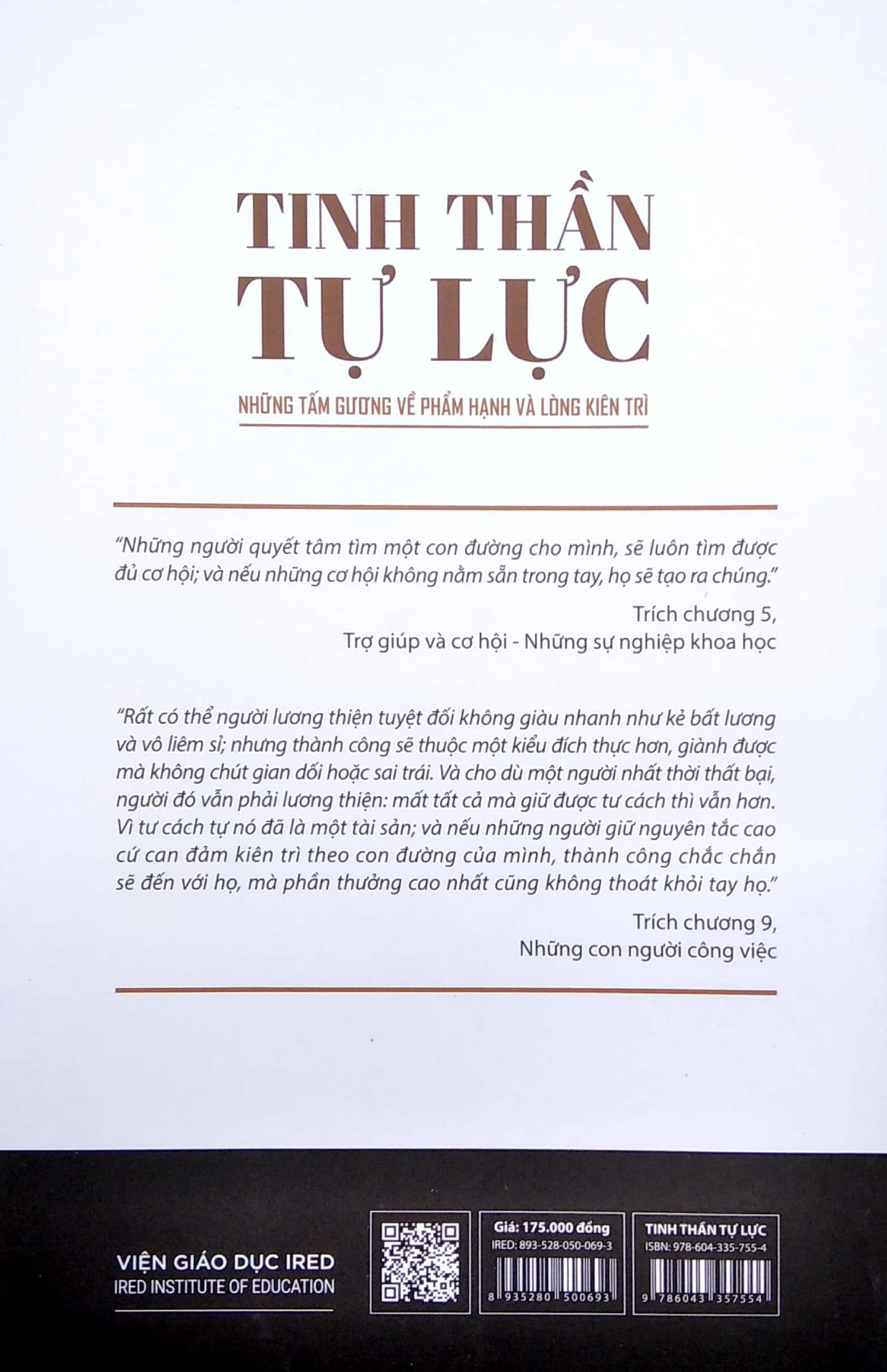 tinh thần tự lực - những tấm gương về phẩm hạnh và lòng kiên trì (2022)