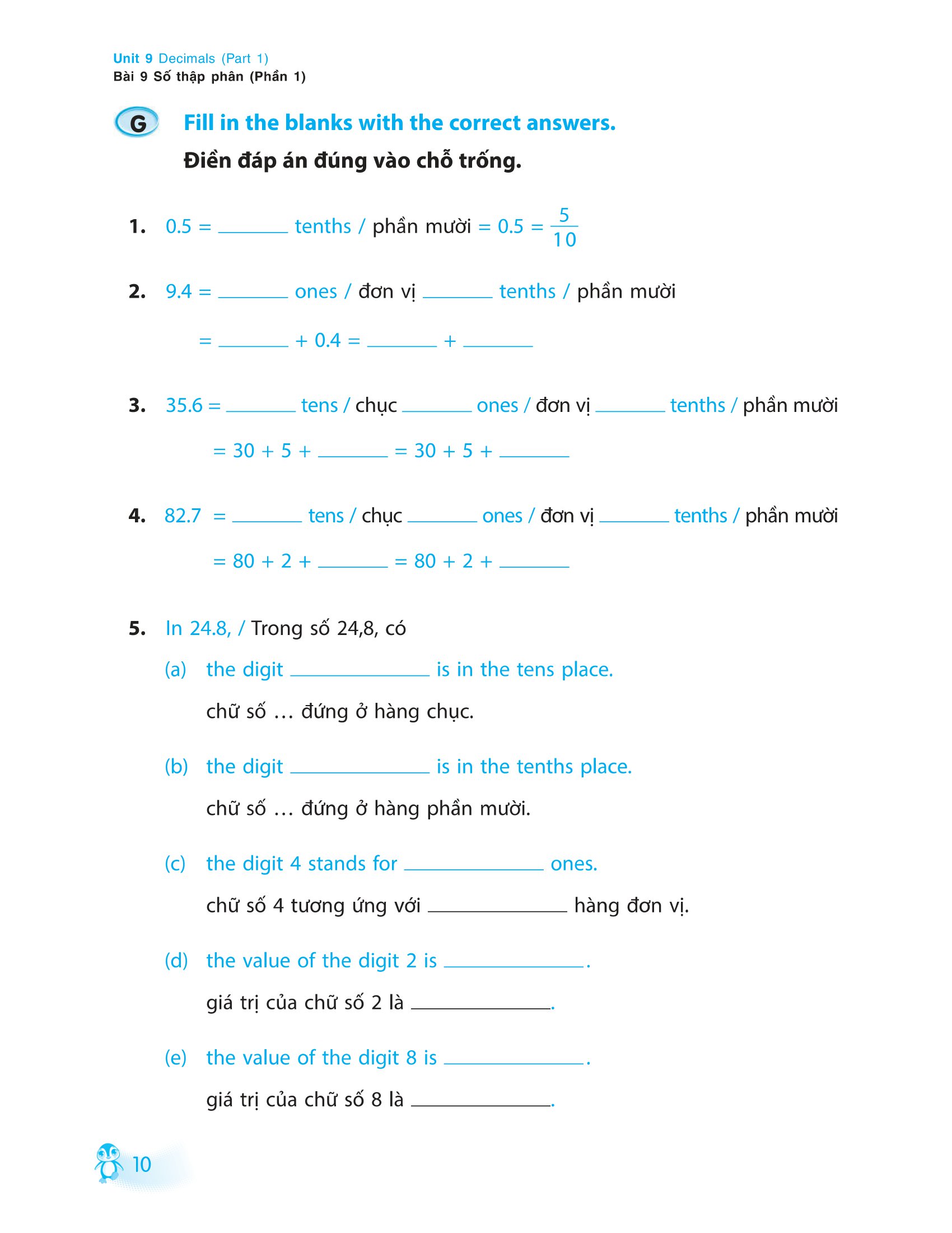 tinh thông toán học - mastering mathematics - dành cho trẻ 9 -10 tuổi - quyển b