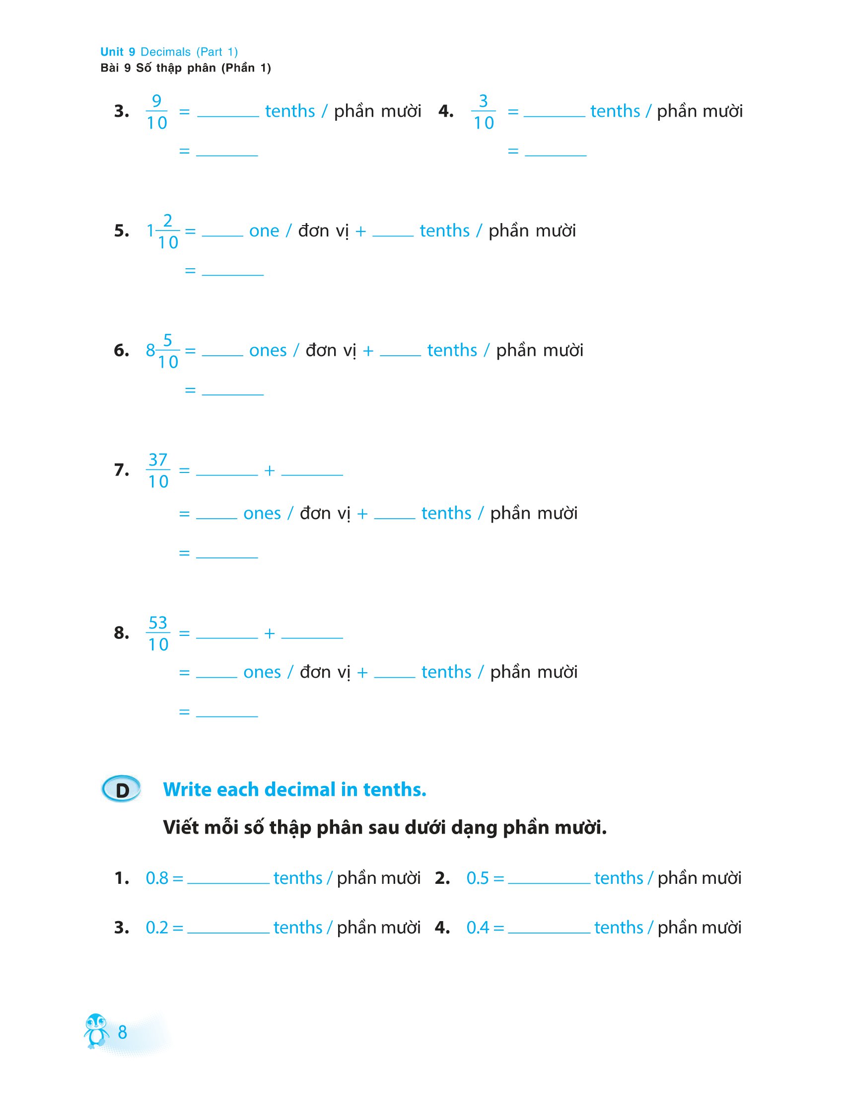 tinh thông toán học - mastering mathematics - dành cho trẻ 9 -10 tuổi - quyển b