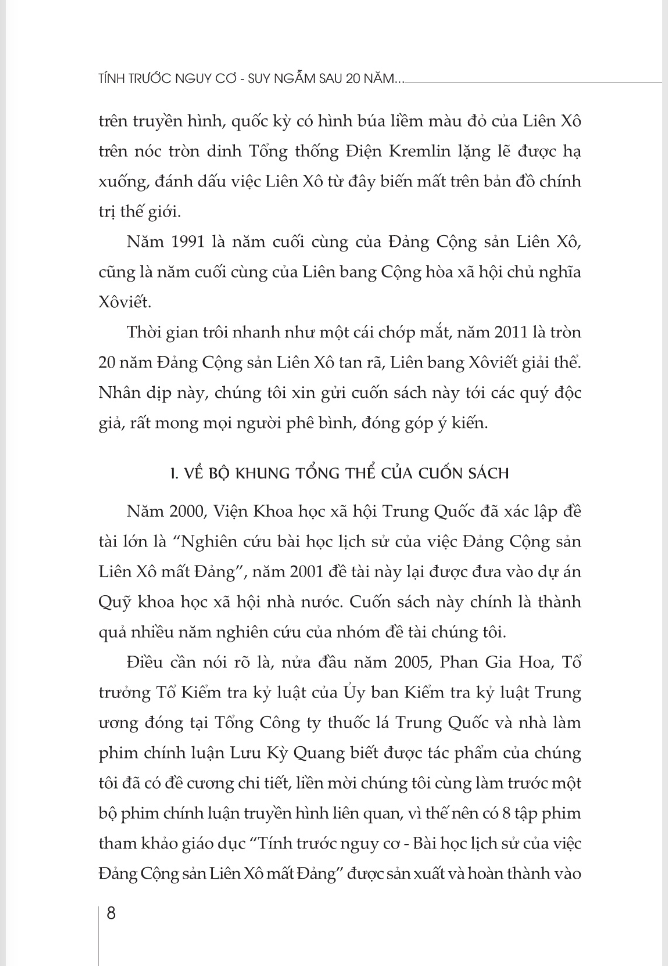 tính trước nguy cơ - suy ngẫm sau 20 năm đảng cộng sản liên xô mất đảng