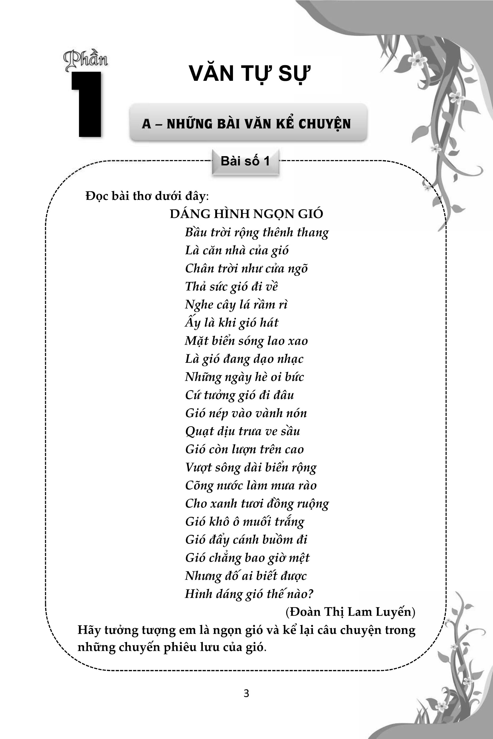 tinh tuyển những bài văn tự sự và biểu cảm đạt giải theo hướng mở bồi dưỡng học sinh giỏi lớp 6