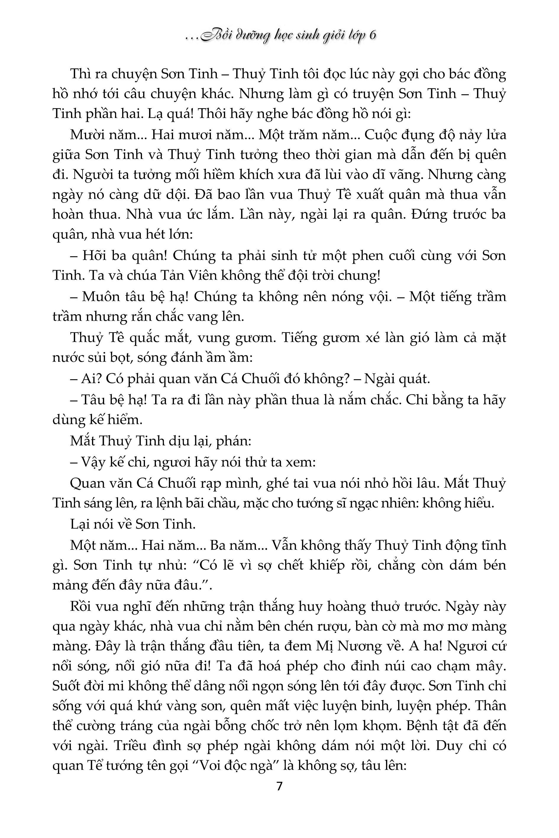 tinh tuyển những bài văn tự sự và biểu cảm đạt giải theo hướng mở bồi dưỡng học sinh giỏi lớp 6