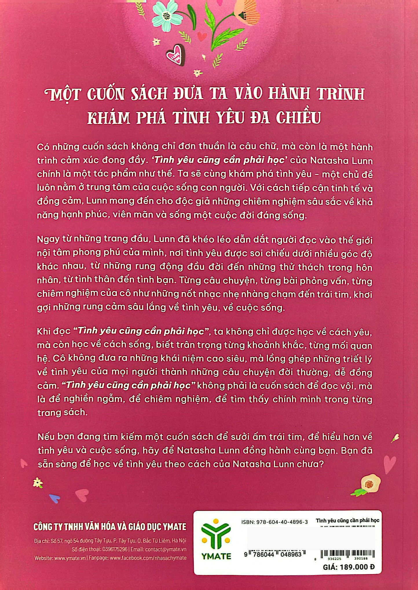 tình yêu cũng cần phải học - khám phá tình yêu từ những trải nghiệm sâu sắc và chân thành nhất