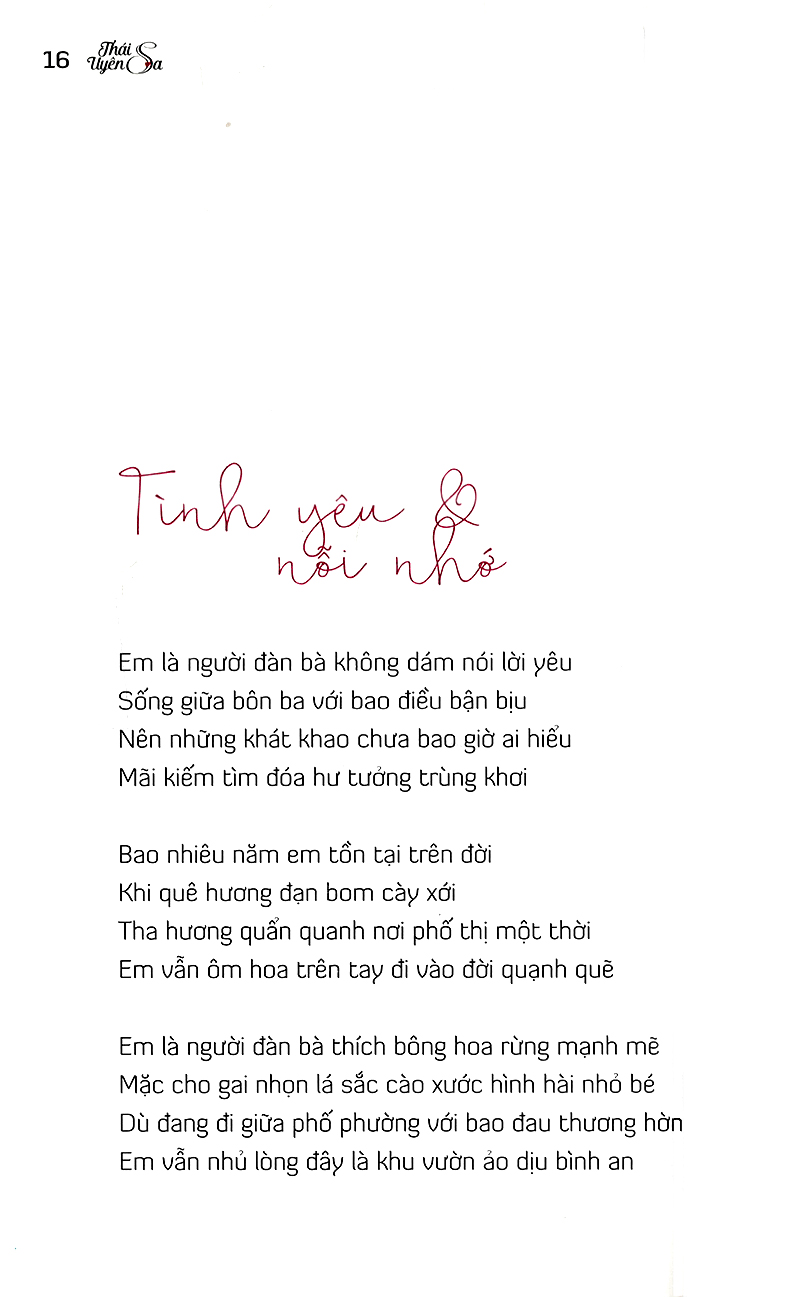 tình yêu và nỗi nhớ