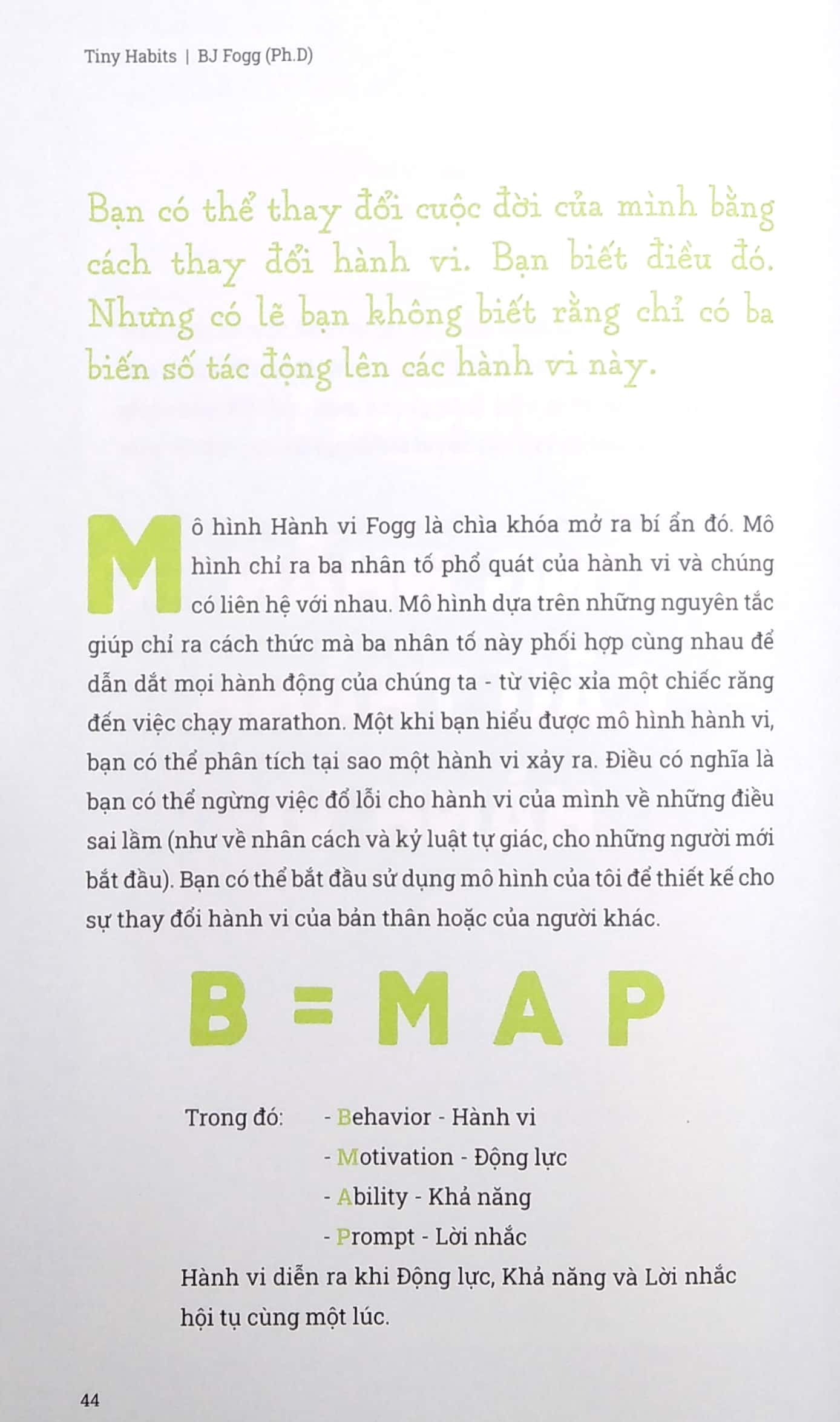 tiny habits: thói quen tí hon - tiềm năng khổng lồ