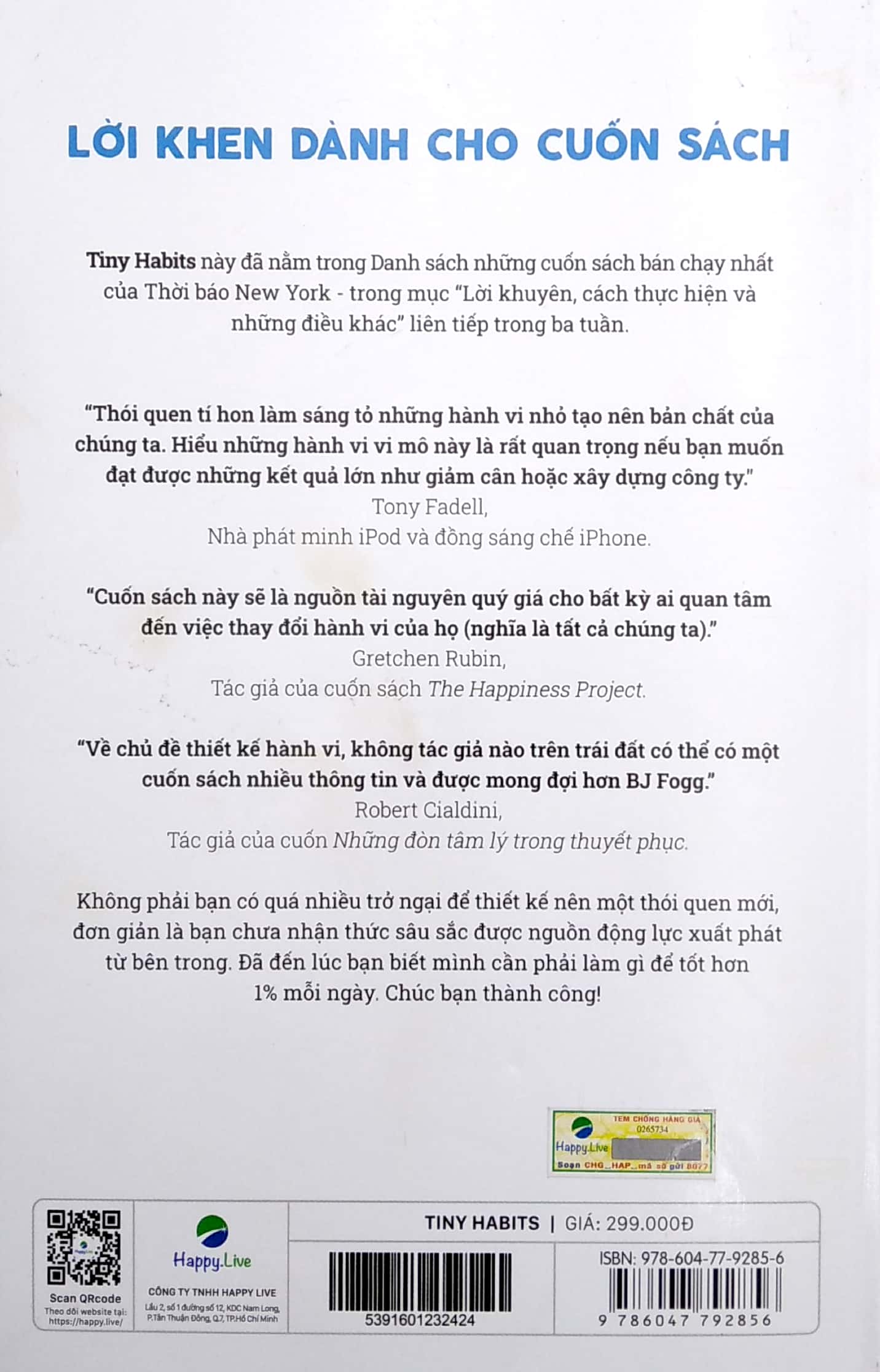 tiny habits: thói quen tí hon - tiềm năng khổng lồ