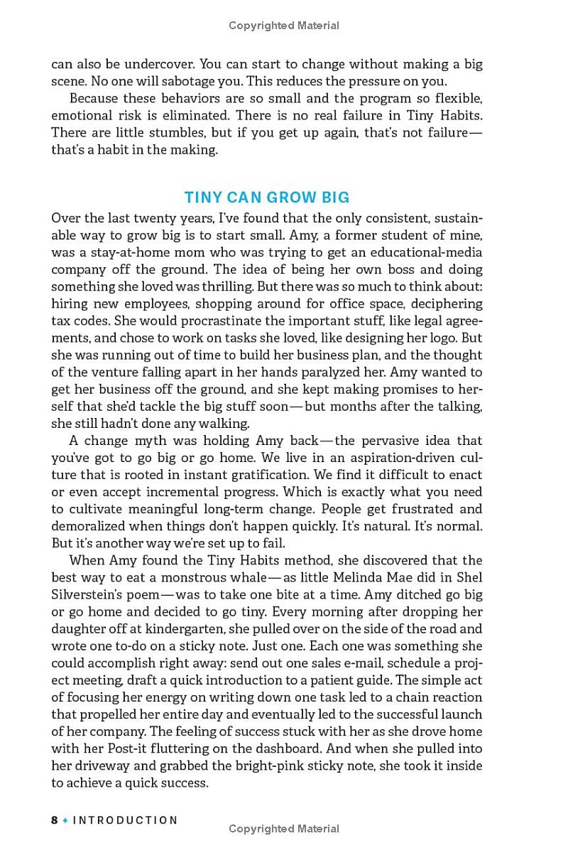 tiny habits: why starting small makes lasting change easy