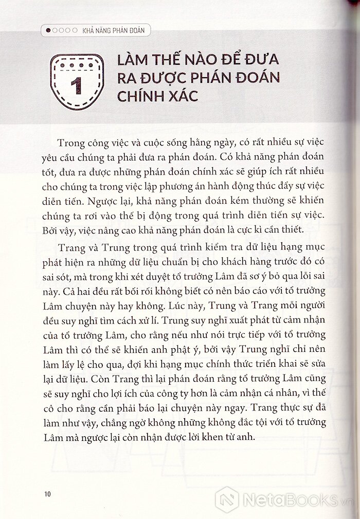 tip công sở 2- khả năng phán đoán