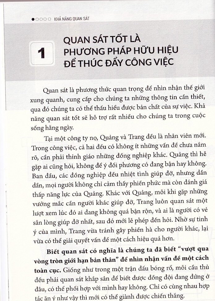 tip công sở 2- khả năng quan sát