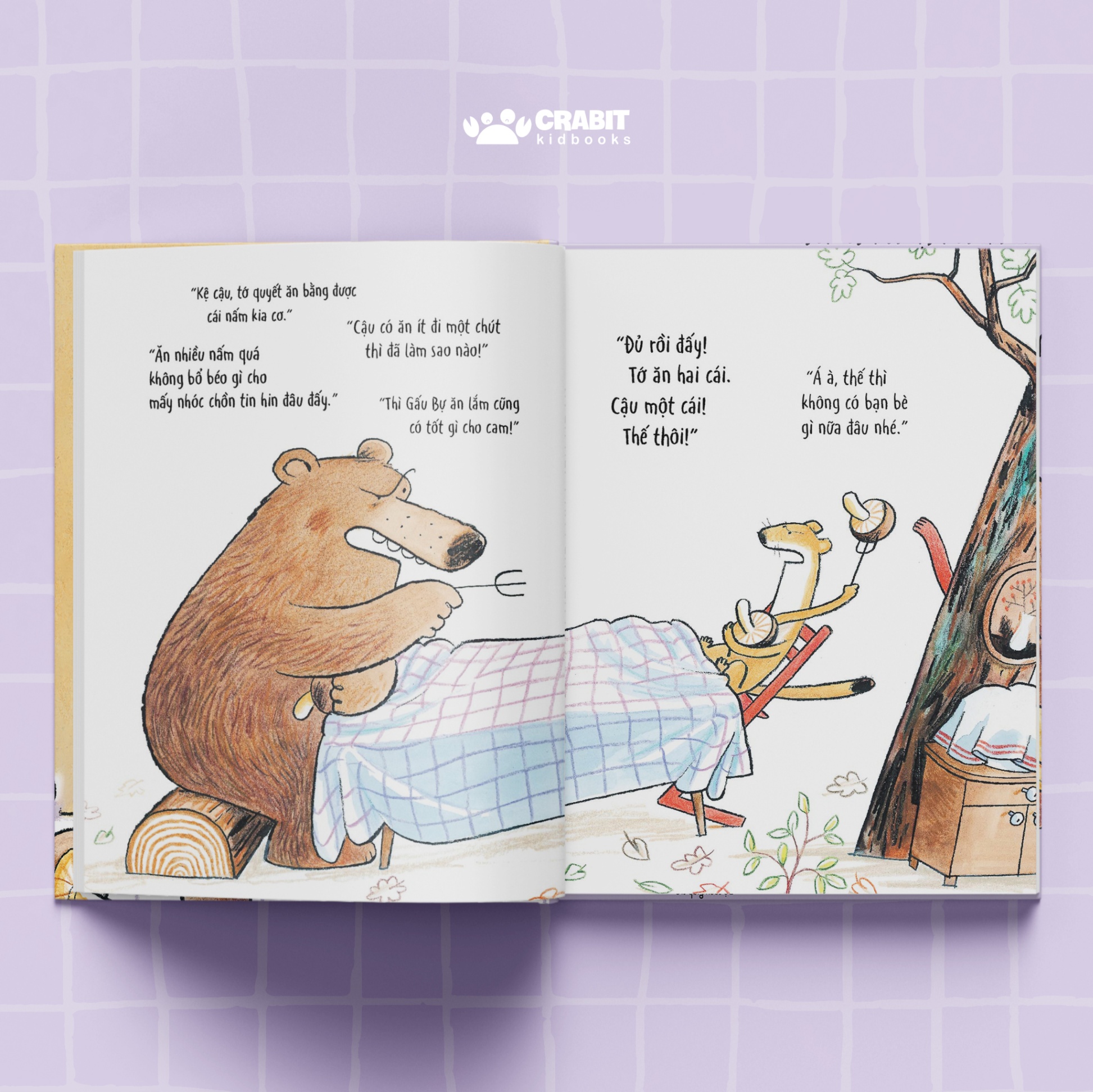 tớ ăn hai, cho cậu hẳn một cái nhé! - bìa cứng